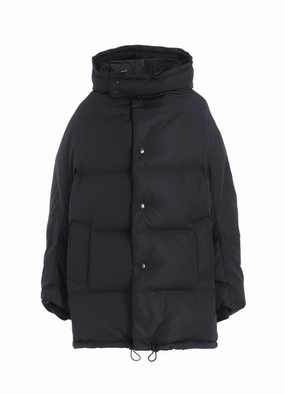 Weatherproof Zipper DOWN HOODED JACKET