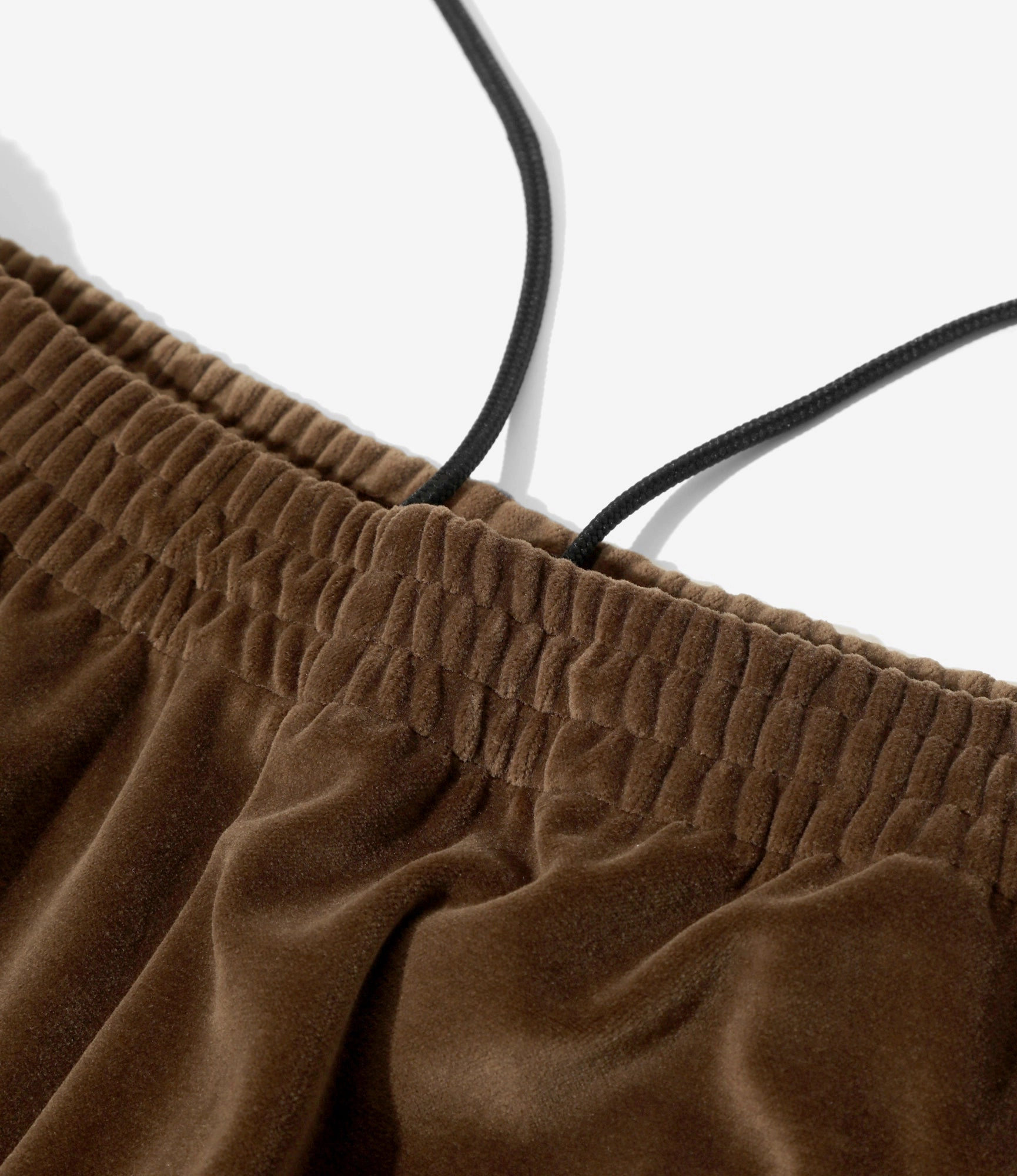 Durable Waistband Side Line Sweat Pant ?C Brown Velour