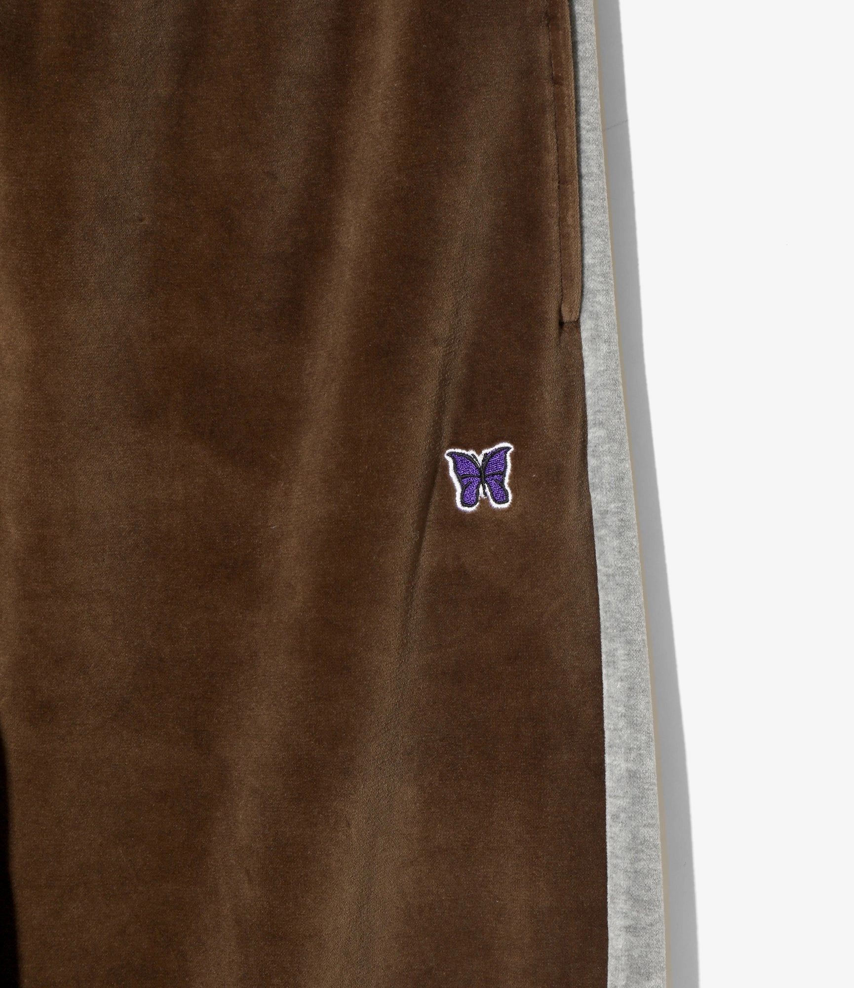 Side Line Sweat Pant ?C Brown Velour Full Comfort