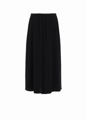 TA/PE CREPE DE CHINE SKIRT-LIKE GATHER PANTS Body shaping Hypoallergenic fabric