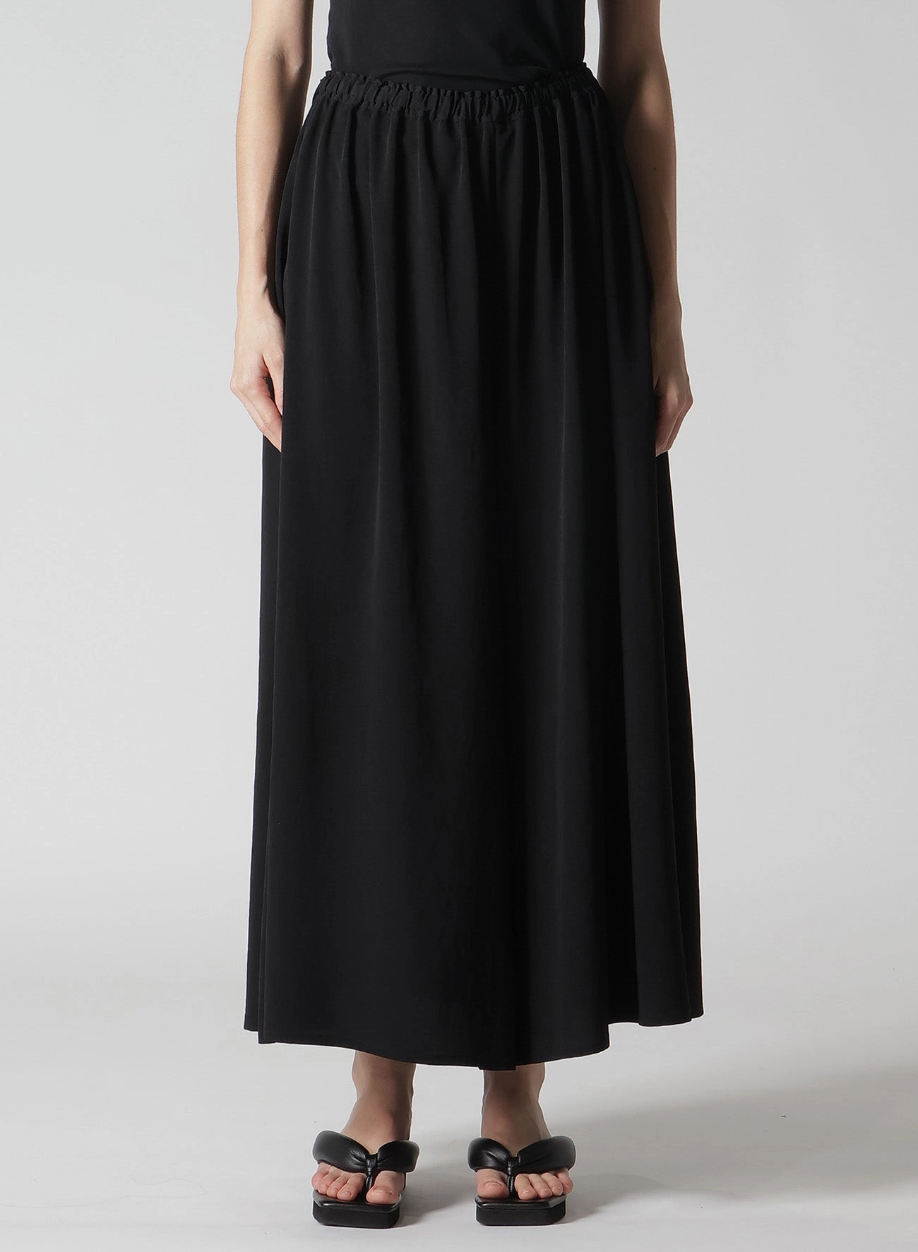 Tailored Fit Everyday Essential TA/PE CREPE DE CHINE SKIRT-LIKE GATHER PANTS