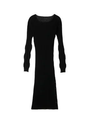 16G2P PS RIB RIB LONG SLEEVE OP Loopwheel Construction