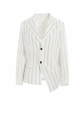 WASHER STRIPE LEFT SIDE DROPPED JACKET musicians