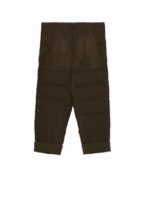 KHAKI CU TWILL PADDED PANTS High Waist