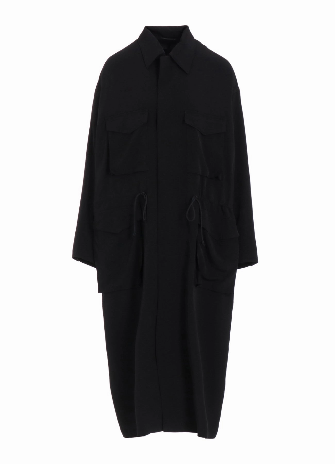 Pure Shape CREPE de CHINE 4-POCKET LONG DRESS