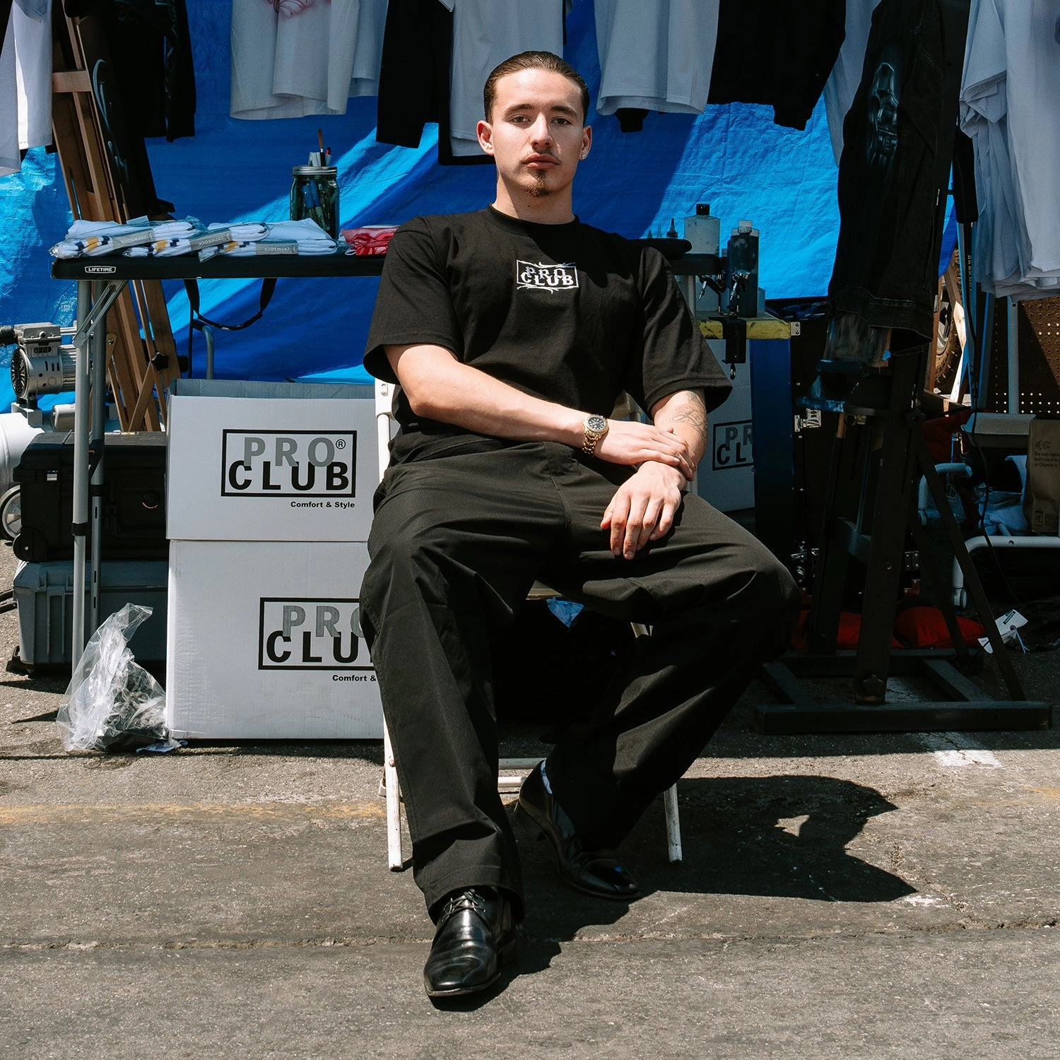 Mister Cartoon Boxed Tee -Mens Light Fit Office Attire