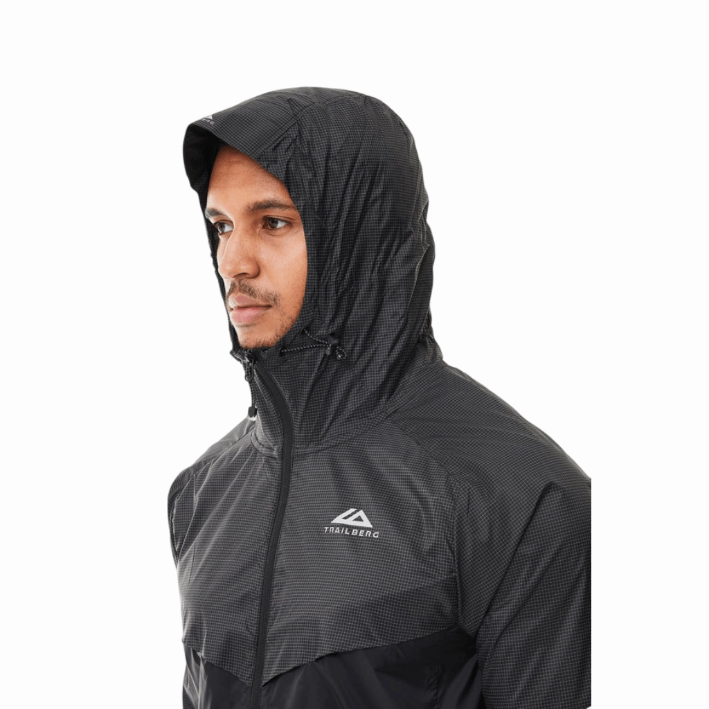 zippered Trailberg Rapid Grid 2.0 Windbreaker Men