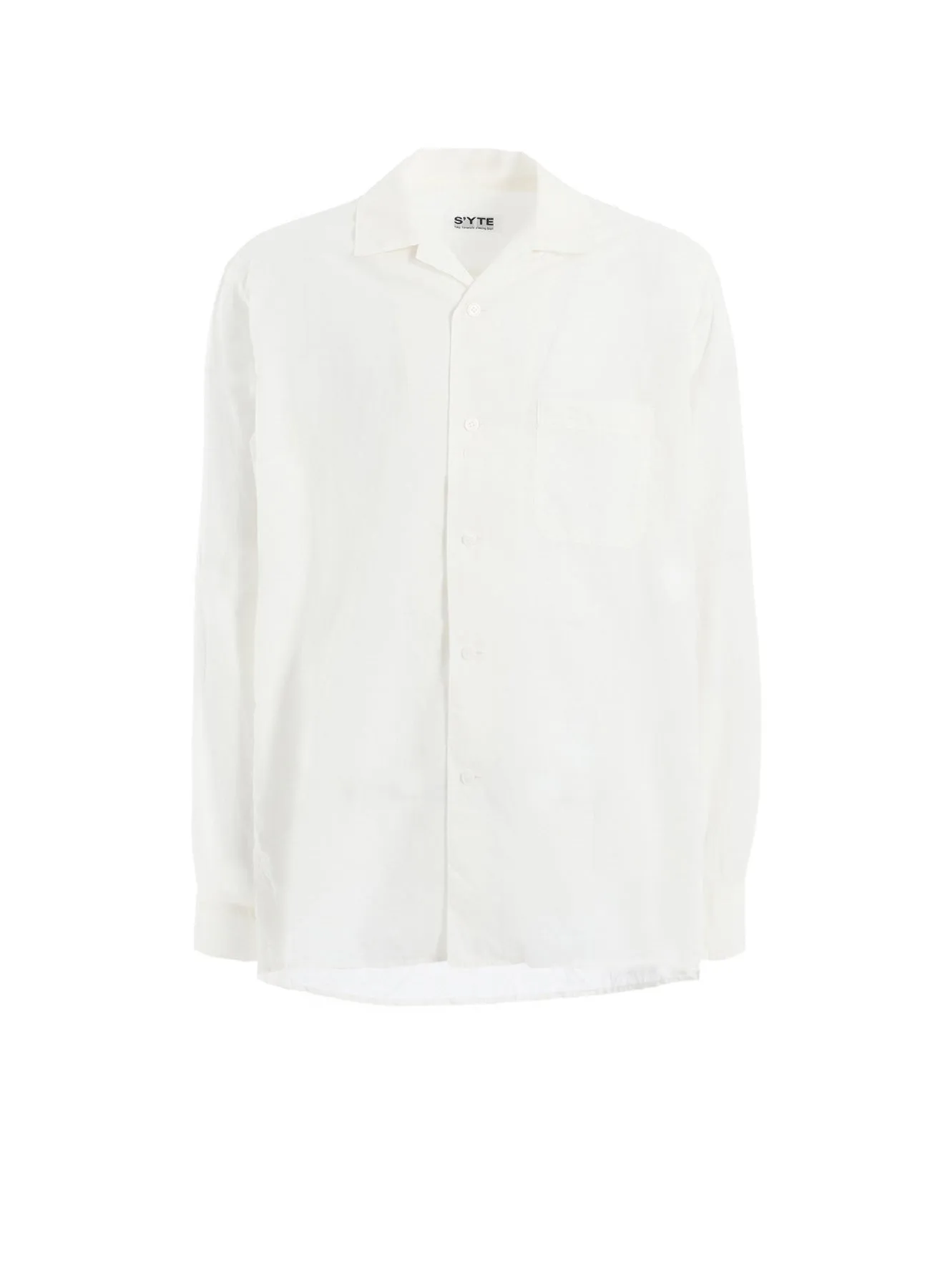 COTTON SILK LOAN LOOSE-FIT OPEN COLLAR SHIRT Lightweight Material Trendy Outfit