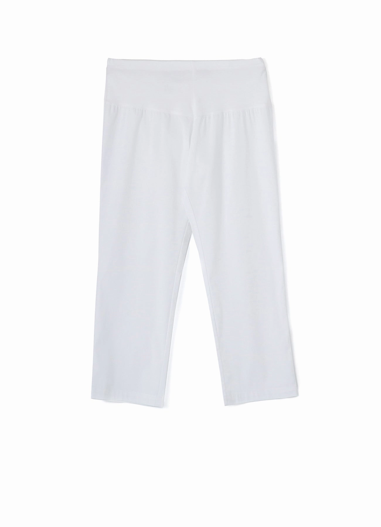 Ripstop Texture C/N STRETCH SLIM PANTS 4/5 LENGTH