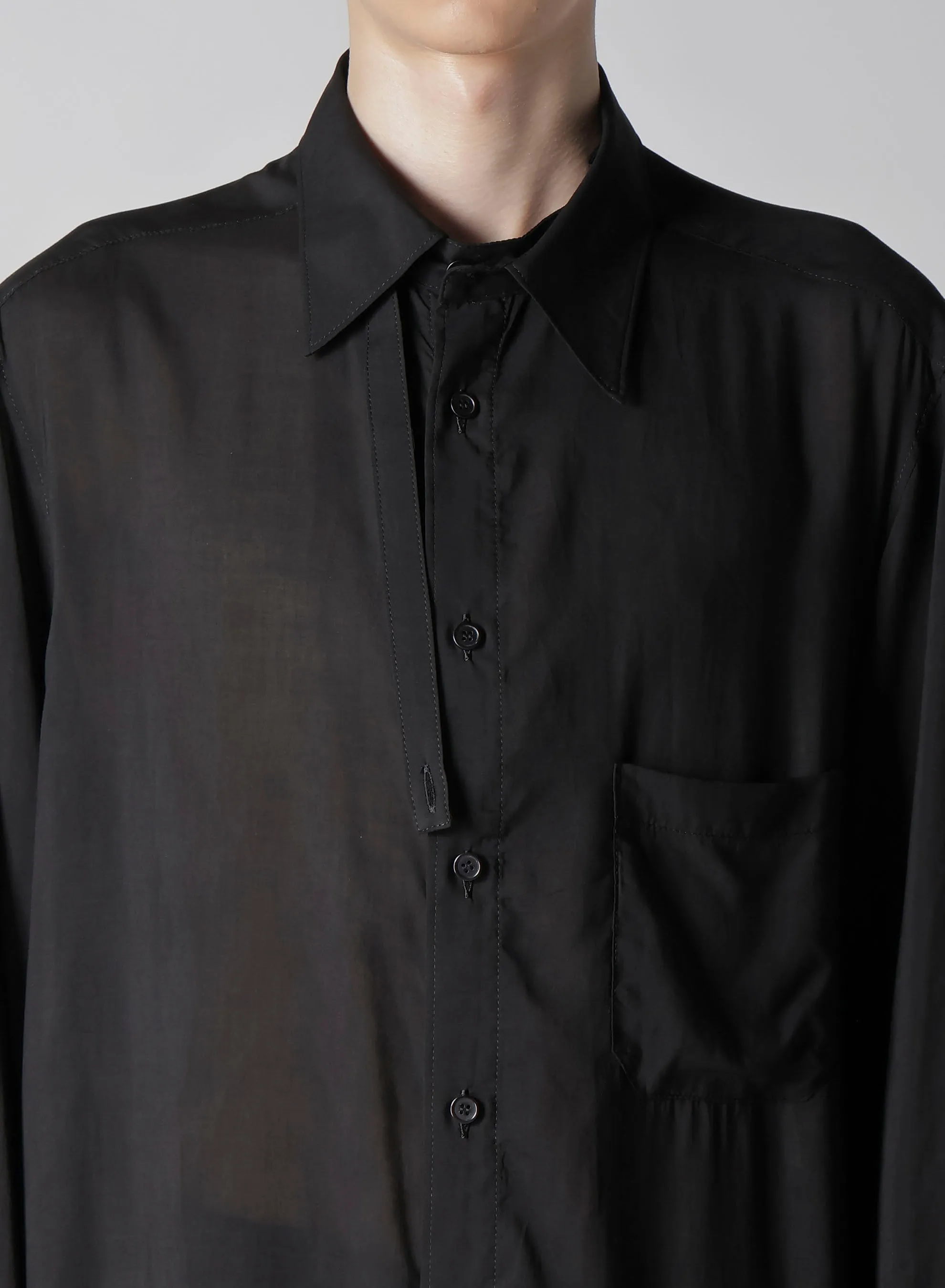 Perfect Fit Relaxed Comfort 80 MODAL LOAN ASYMMETRY COLLAR BLOUSE