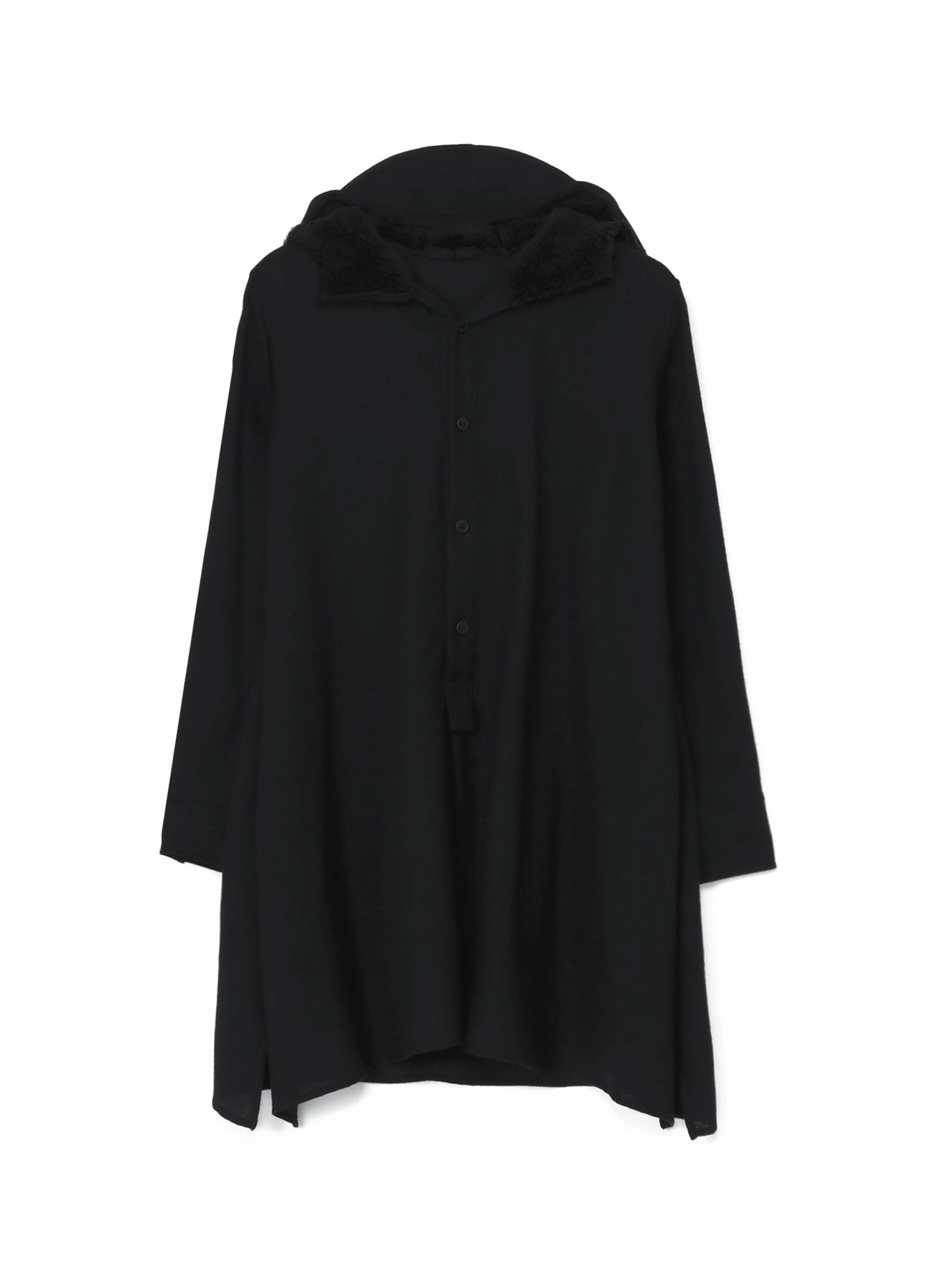 WOOL VIYELLA HOOD MINI DRESS Mix-And-Match