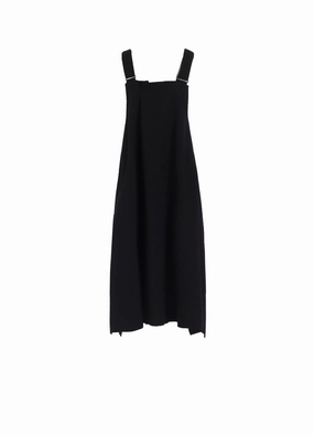Daily Go Light Wrap WOOL GABARDINE OVERALLS DRESS