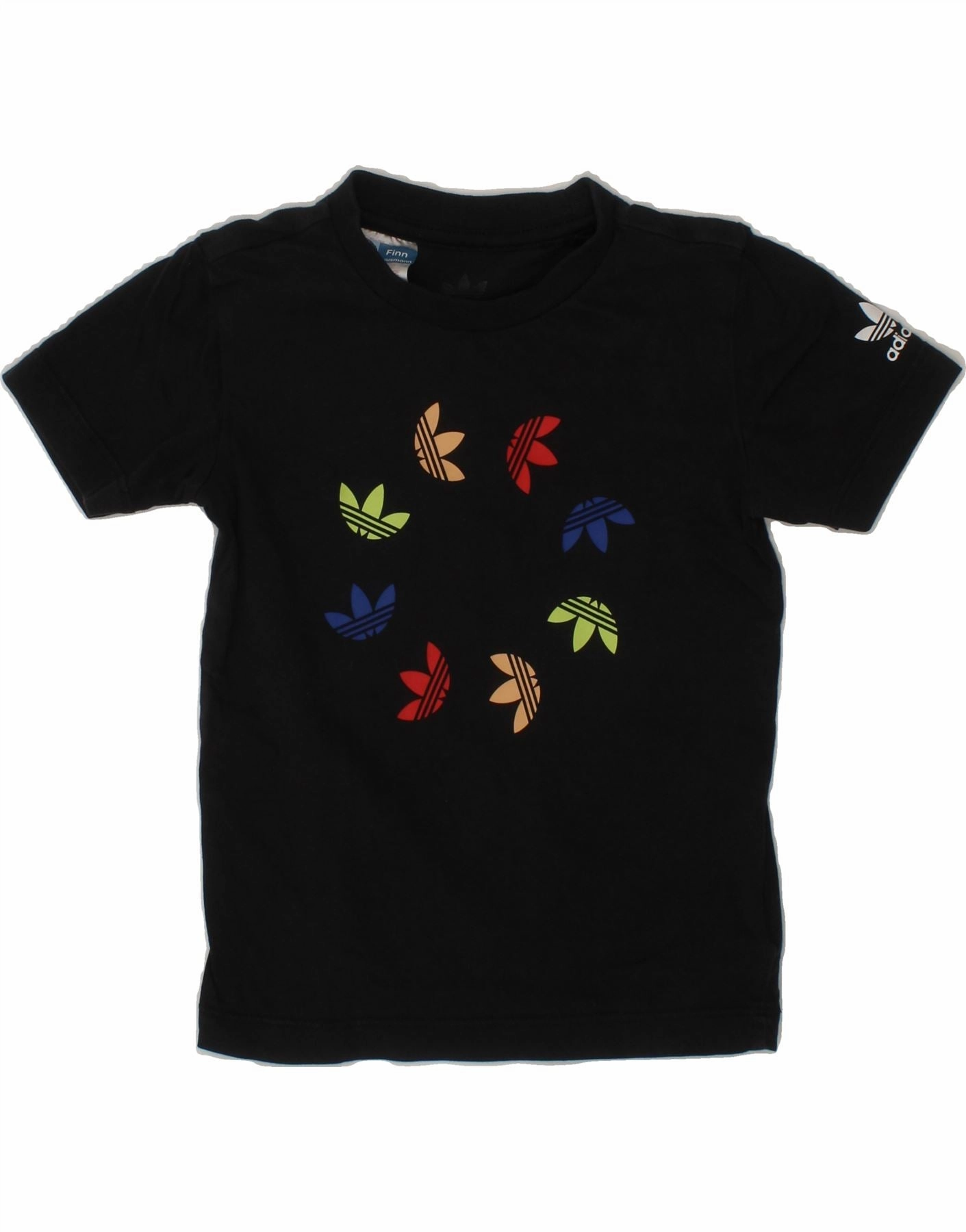 ADIDAS Baby Boys Graphic T-Shirt Top 18-24 Months Black Cotton Trendy designs Multipurpose Layering Fabric