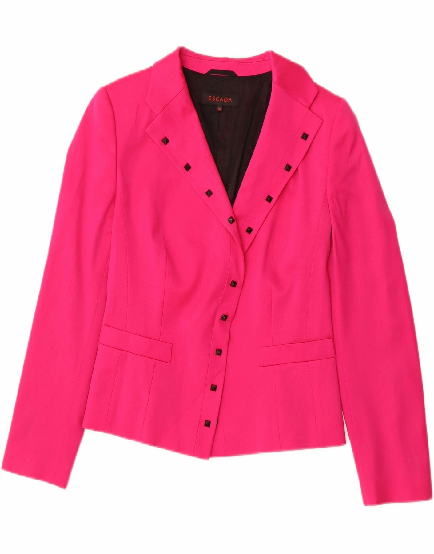 Sleek and Comfortable ESCADA Womens Blazer Jacket EU 38 Medium Pink Wool