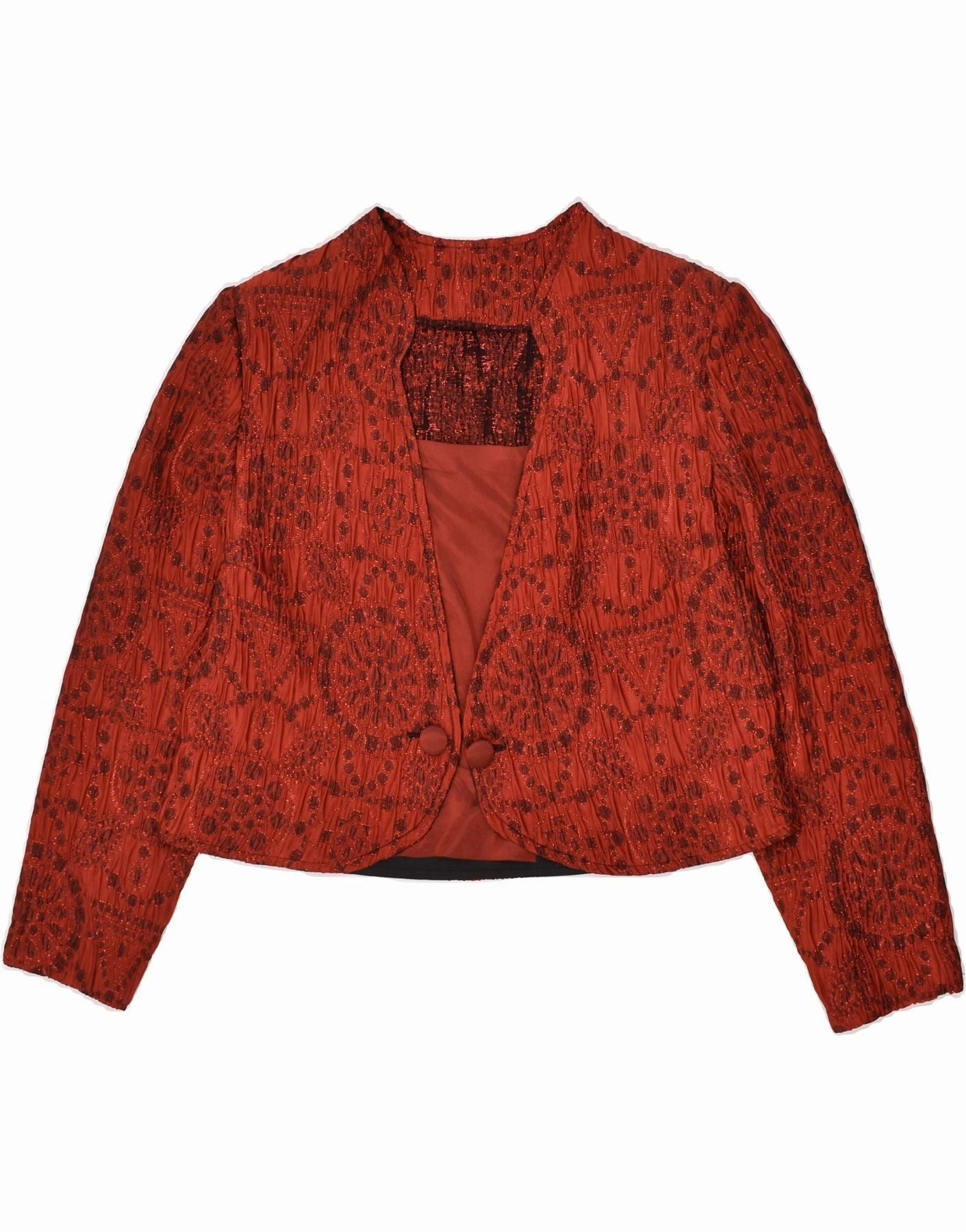 VINTAGE Womens Blazer Jacket UK 12 Medium Red Smart Look Wear