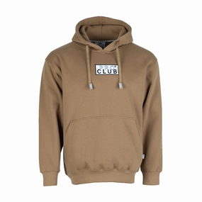 Embroidered Box Logo Hoody - Mens university look
