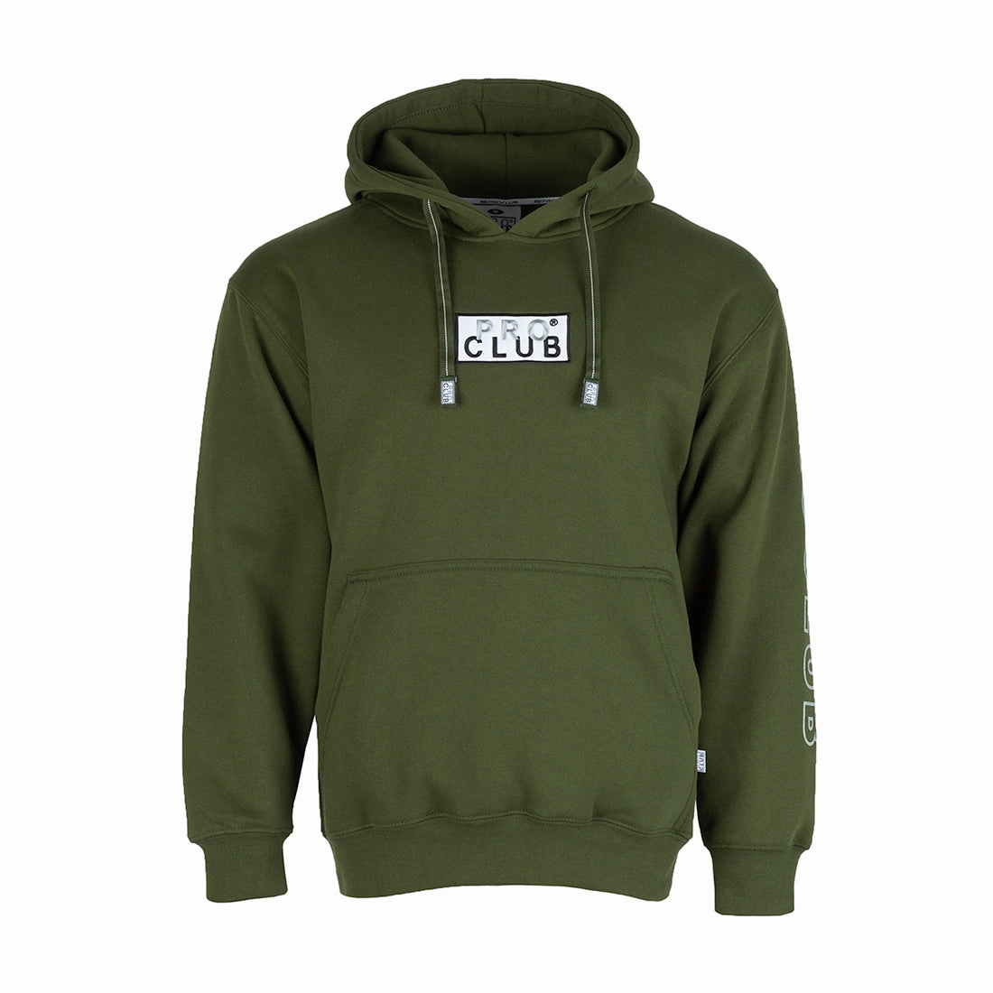 Embroidered Box Logo Hoody - Mens Classic Fit