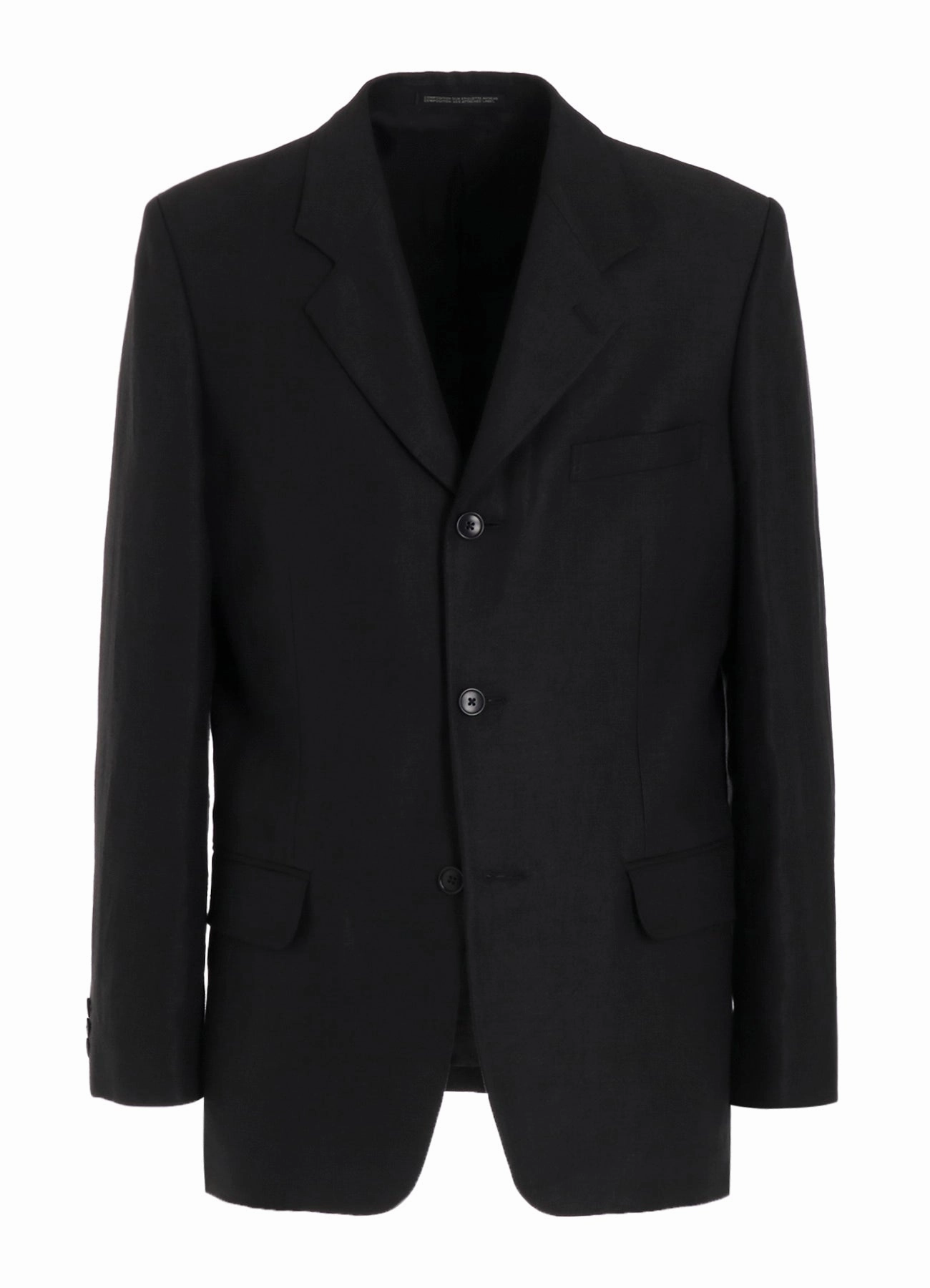 LINEN TWILL JACKET WITH 3-BUTTON Water Repel Modern Outerwear