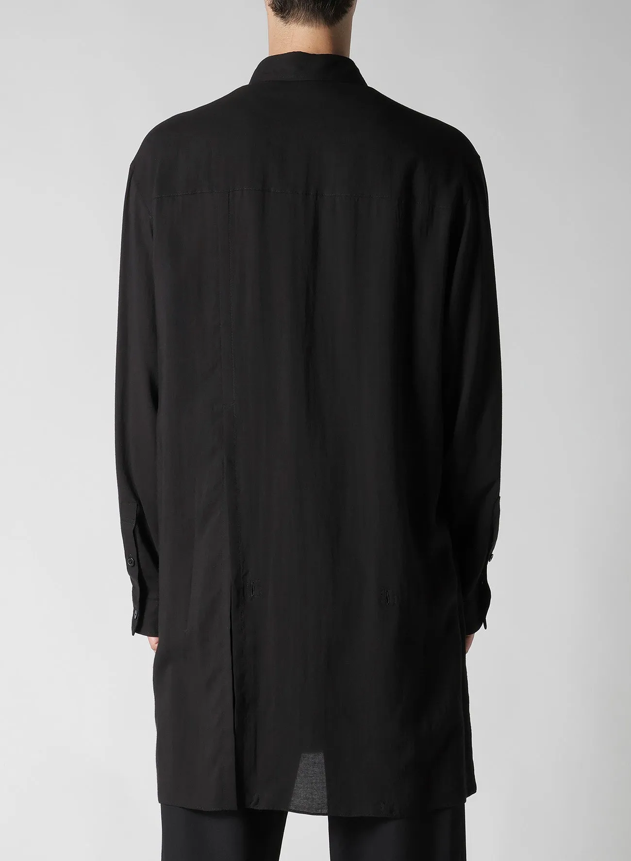 CELLULOSE LAWN ZIP BUTTON BLOUSE Camouflage Print Tagless label