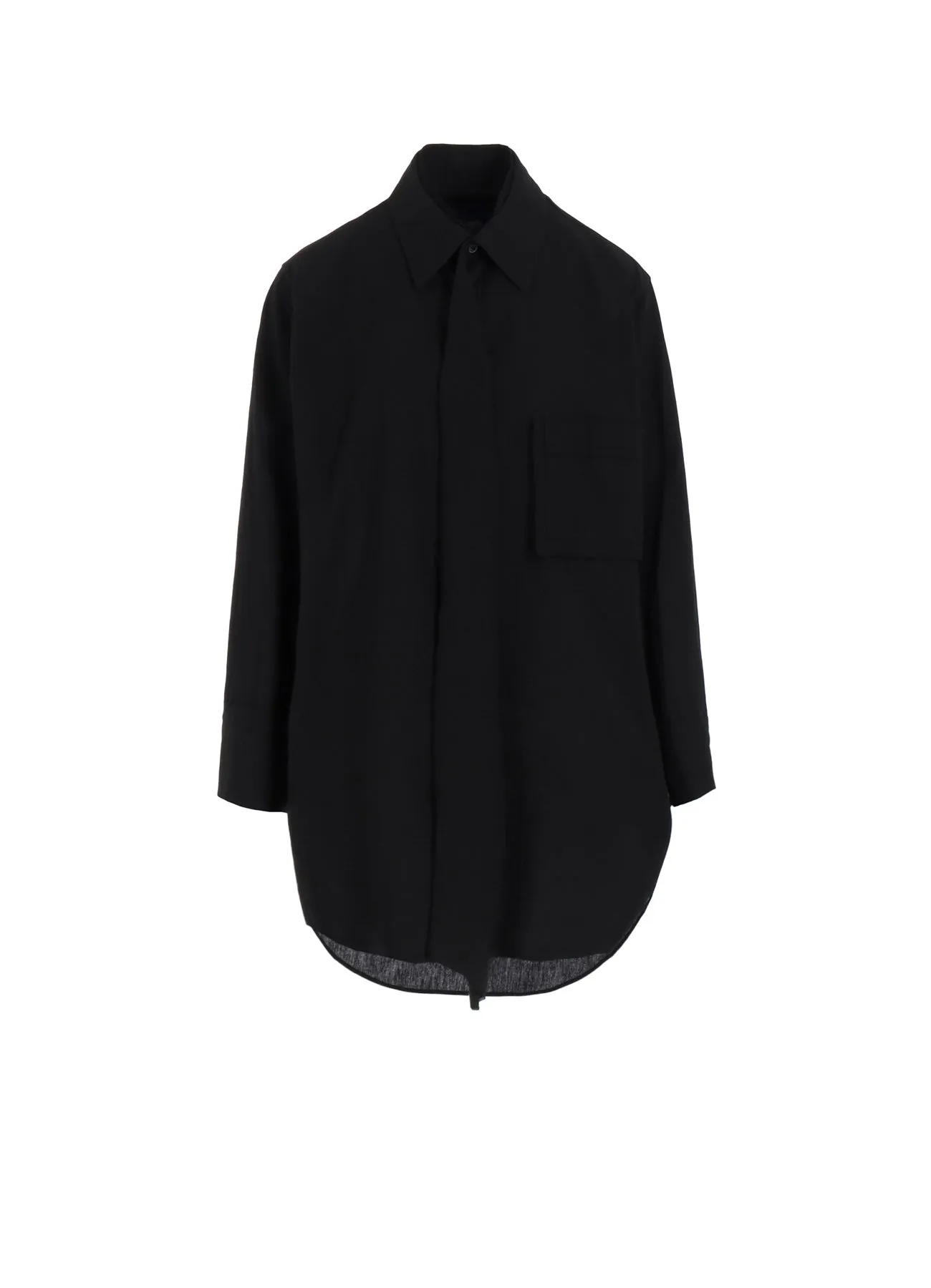 Affordable Luxury Work Appropriate C/L/RA CAMBRIC R-CUTTING TIE BLOUSE