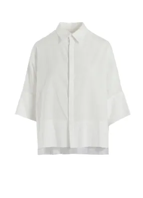 [Y's BORN PRODUCT] THIN COTTON TWILL WIDE CUFFS SHIRT Durable Thread Construction