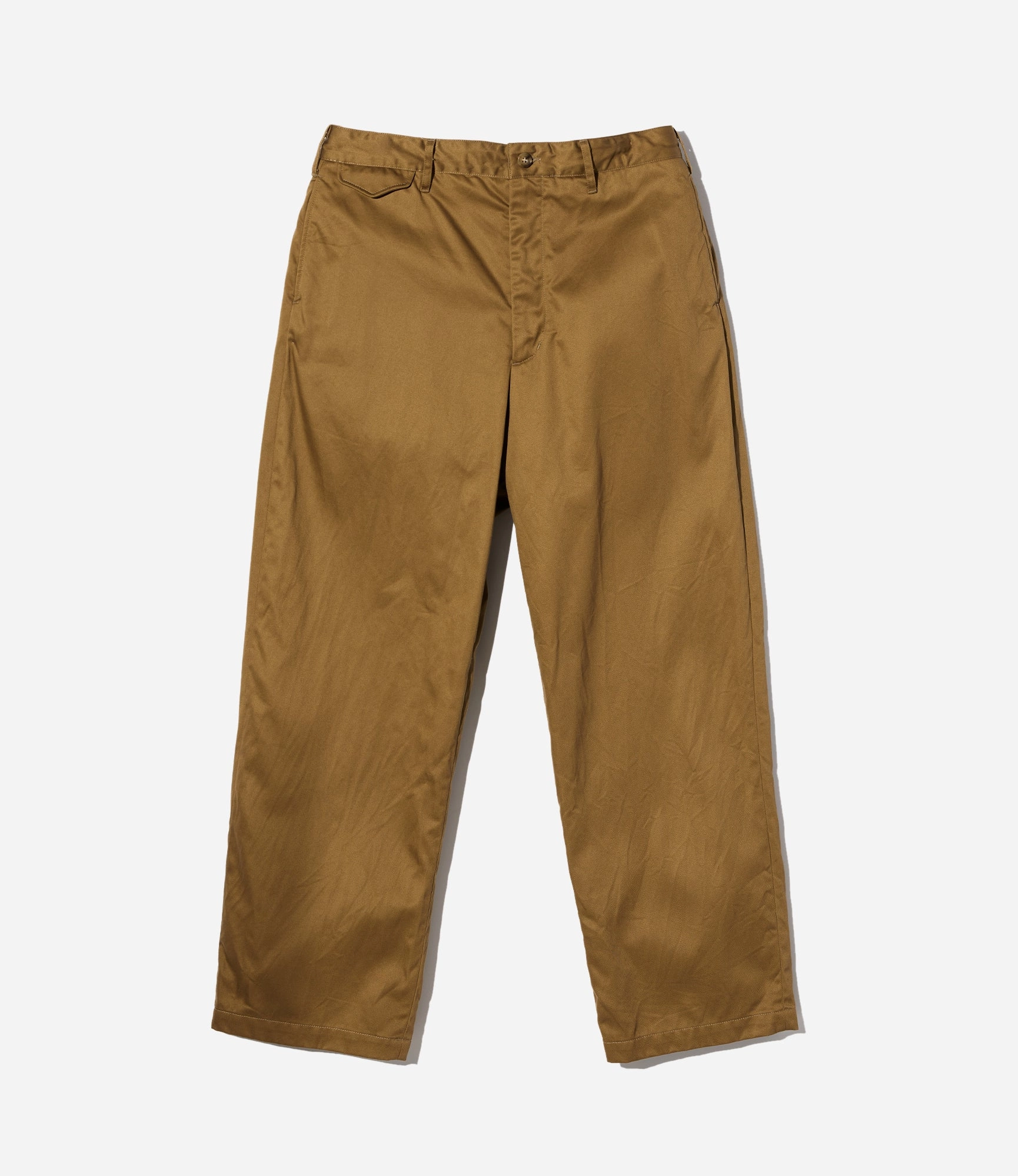 Officer Pant ?C Camel High Count Heavy Twill Laser Cut Perforations Body Fit