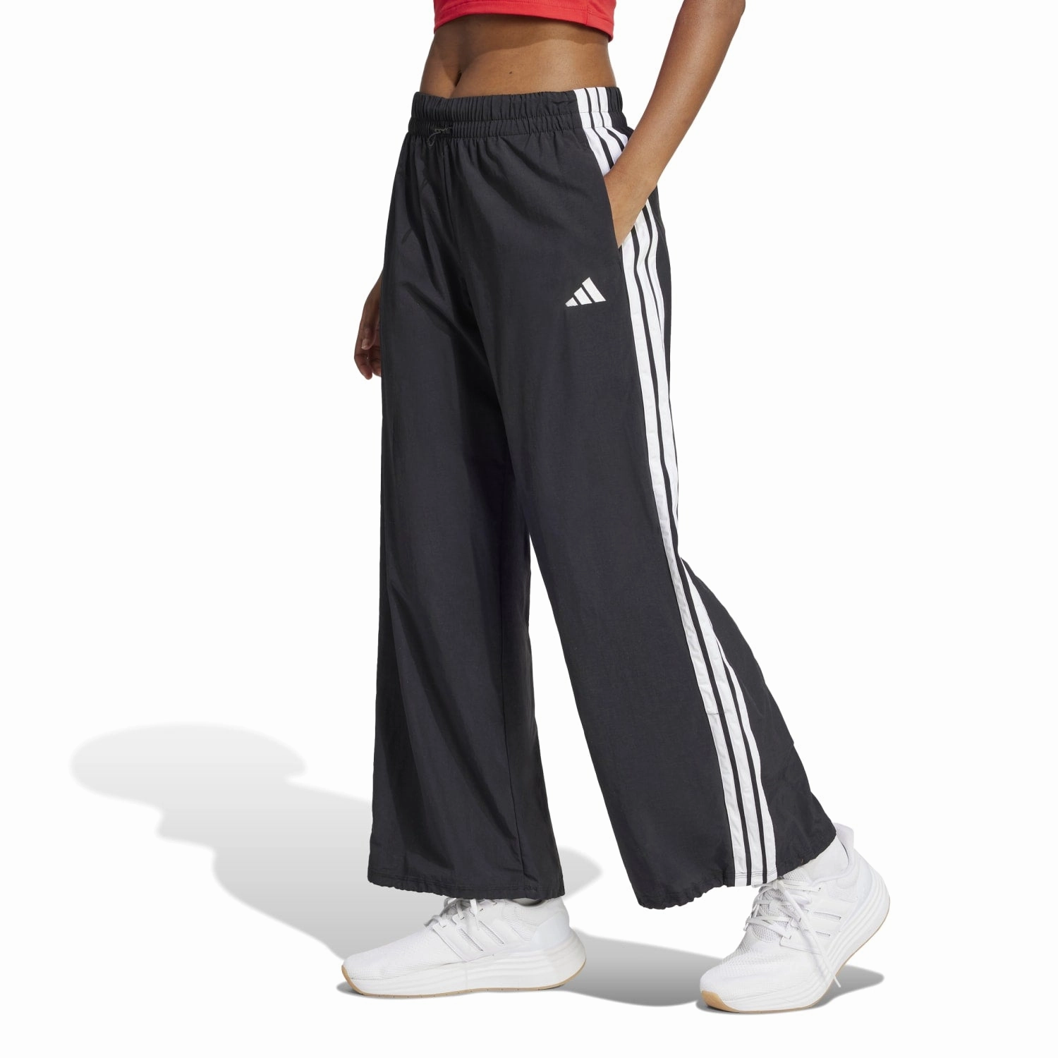Double Layer Dance Practice Essentials 3-Stripe Parachute Pant - Womens