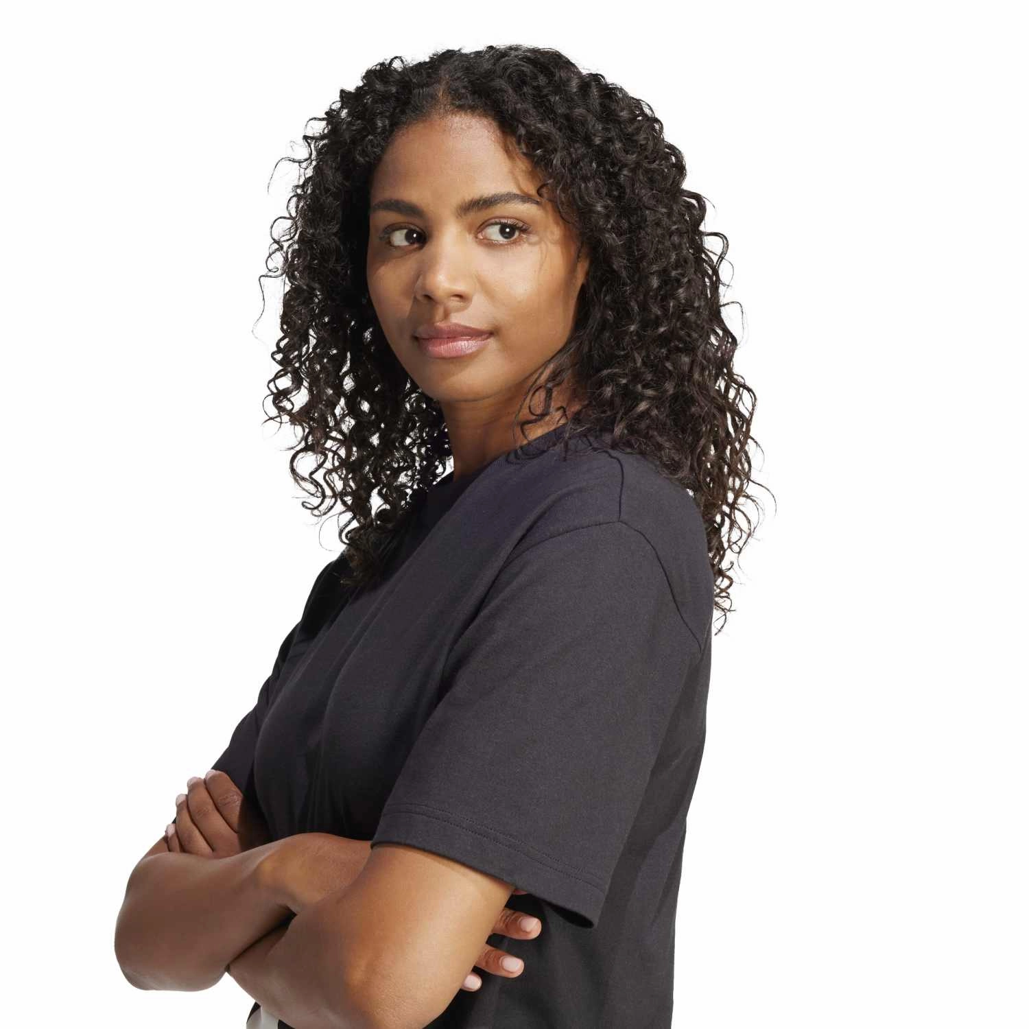 Essentials Big Logo Tee - Womens Casual and Soft Breathable mesh lining