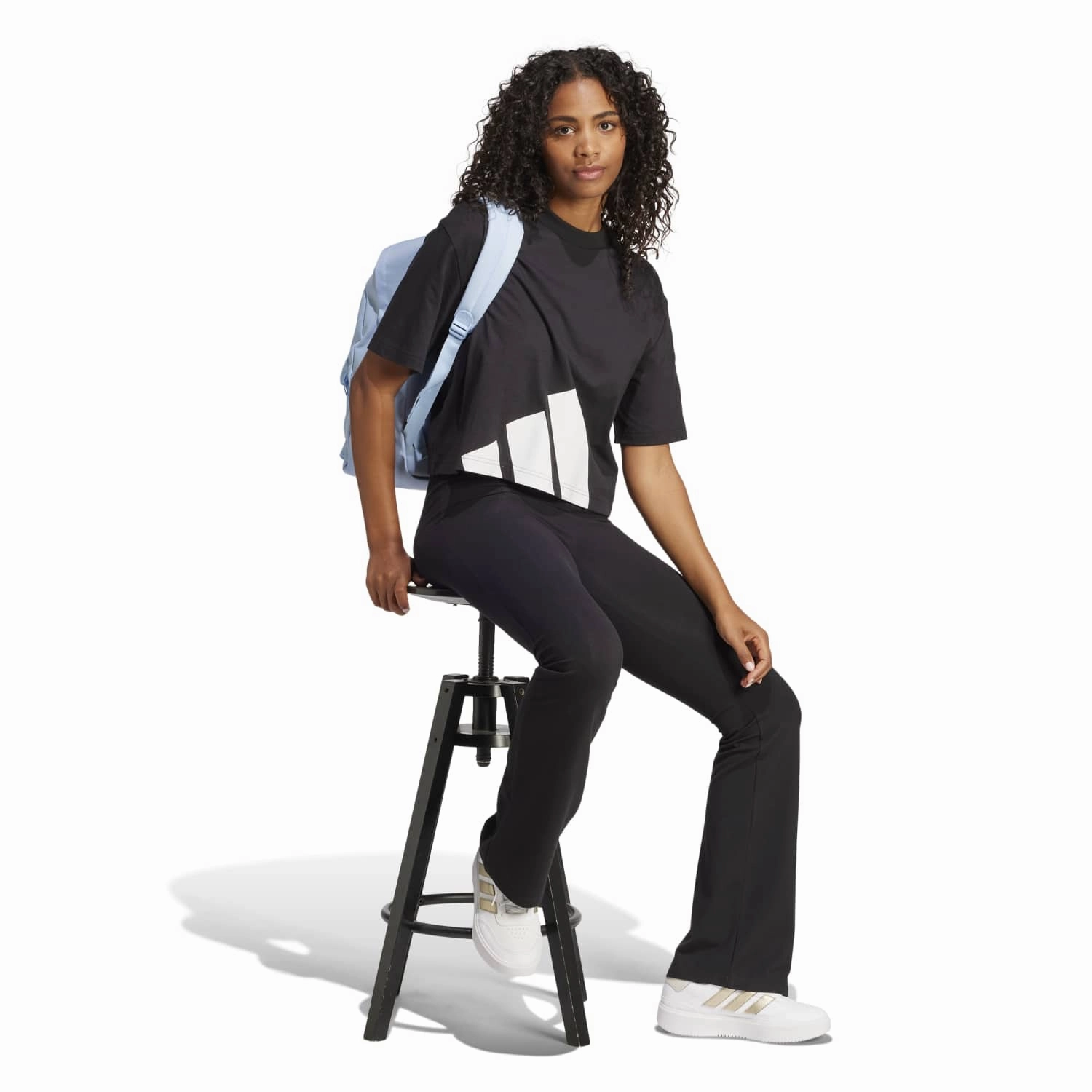 Essentials Big Logo Tee - Womens Cool Comfort Floral freshness