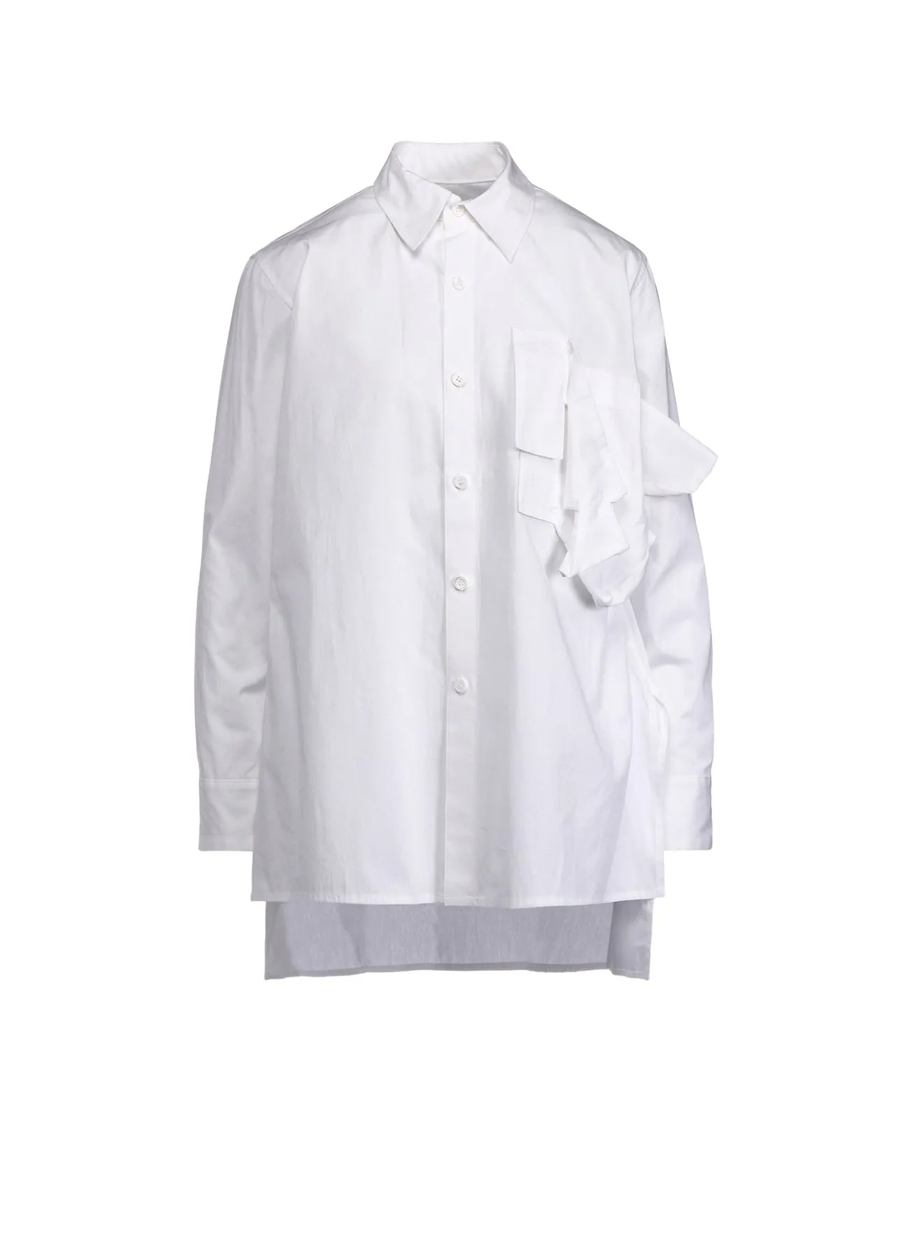 COTTON BROAD R BOX DETAIL BLOUSE Flexible Knit