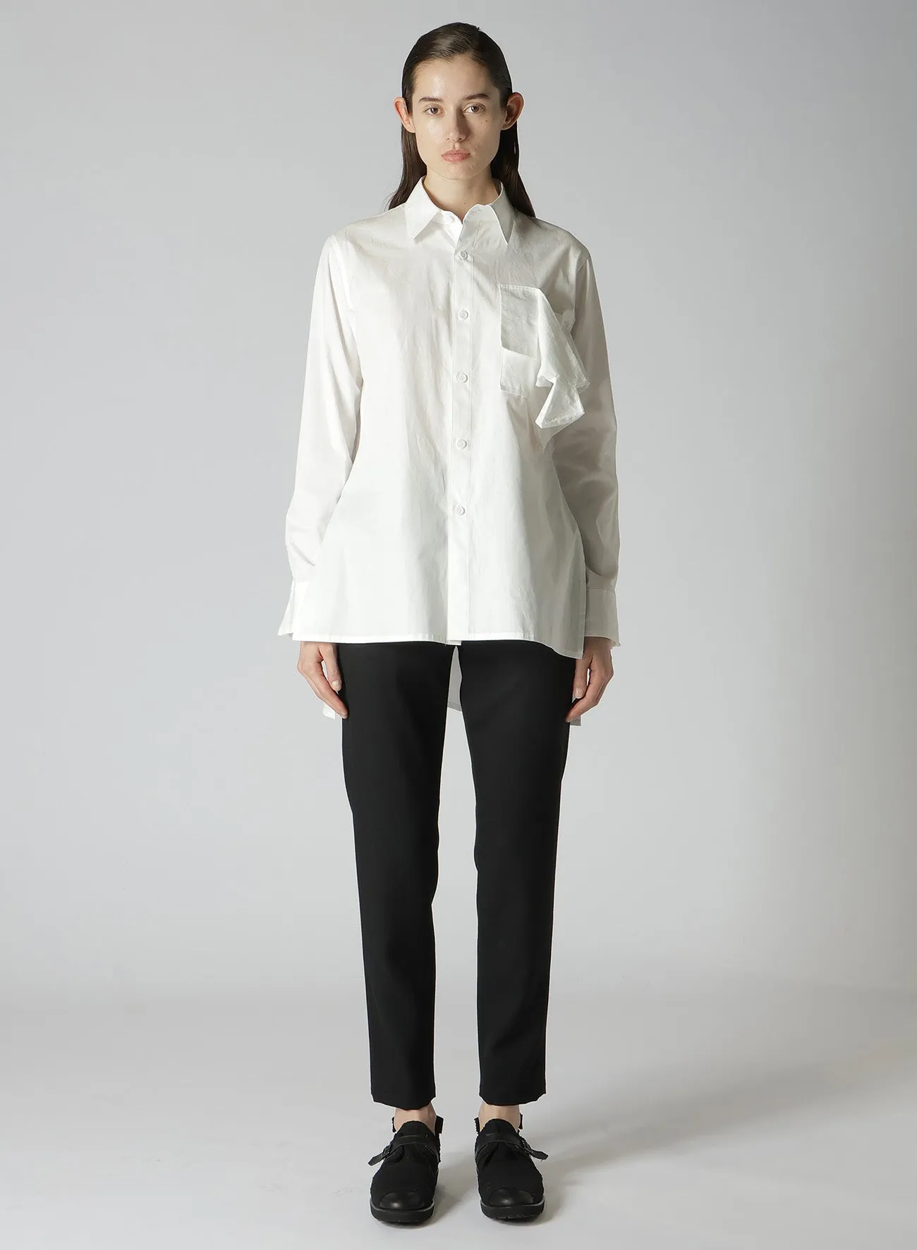 COTTON BROAD R BOX DETAIL BLOUSE Floral Motif Lightweight Material