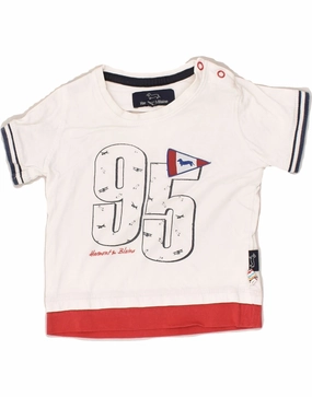 HARMONT & BLAINE Baby Boys Graphic T-Shirt Top 9-12 Months White Urban Edge