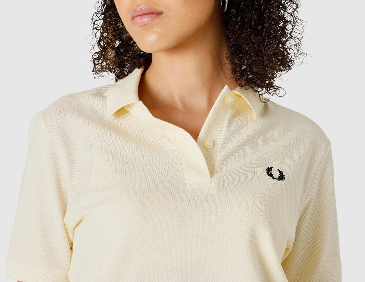 Reinforced Collar Fred Perry Women's Fred Perry Shirt / Ice Cream