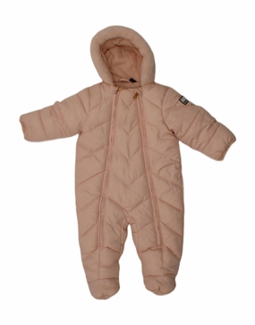 Weekend Hot DKNY Baby Girls Hooded Padded Jumpsuit 6-9 Months  Pink Polyester Winter