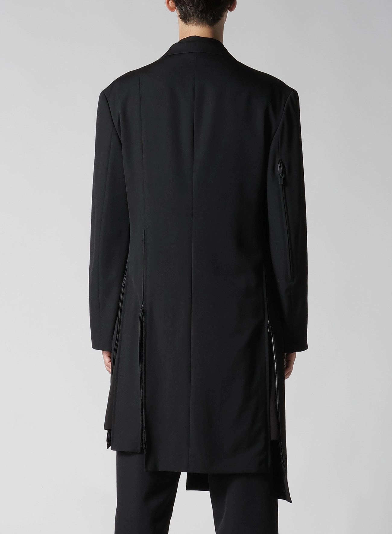 WOOL GABARDINE 6 ZIPS JACKET Comfortable-fit