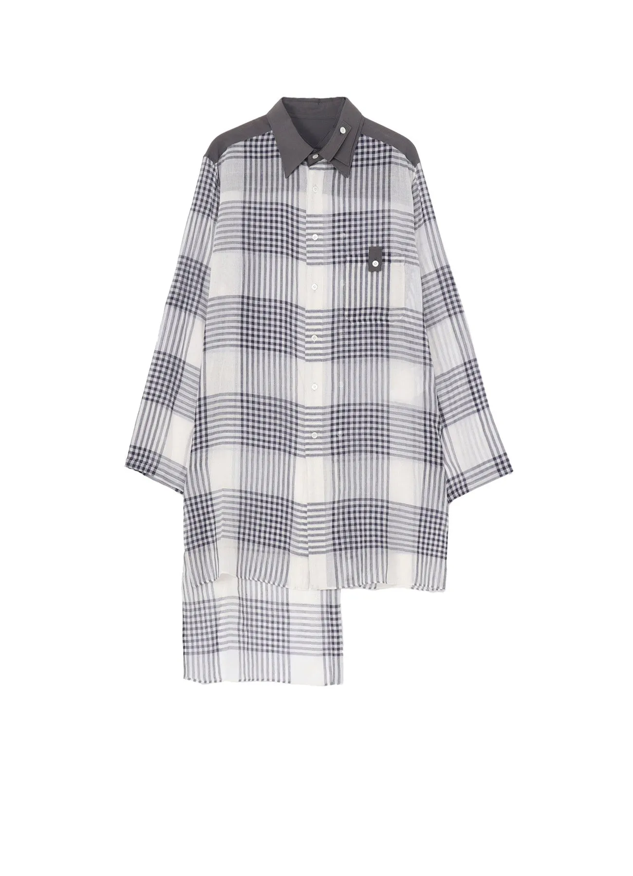 ??PIECE UNIQUE/AOYAMA??HAND-WOVEN CARDIGAN SPARE COLLAR BLOUSE Functional Fashion Breathable mesh