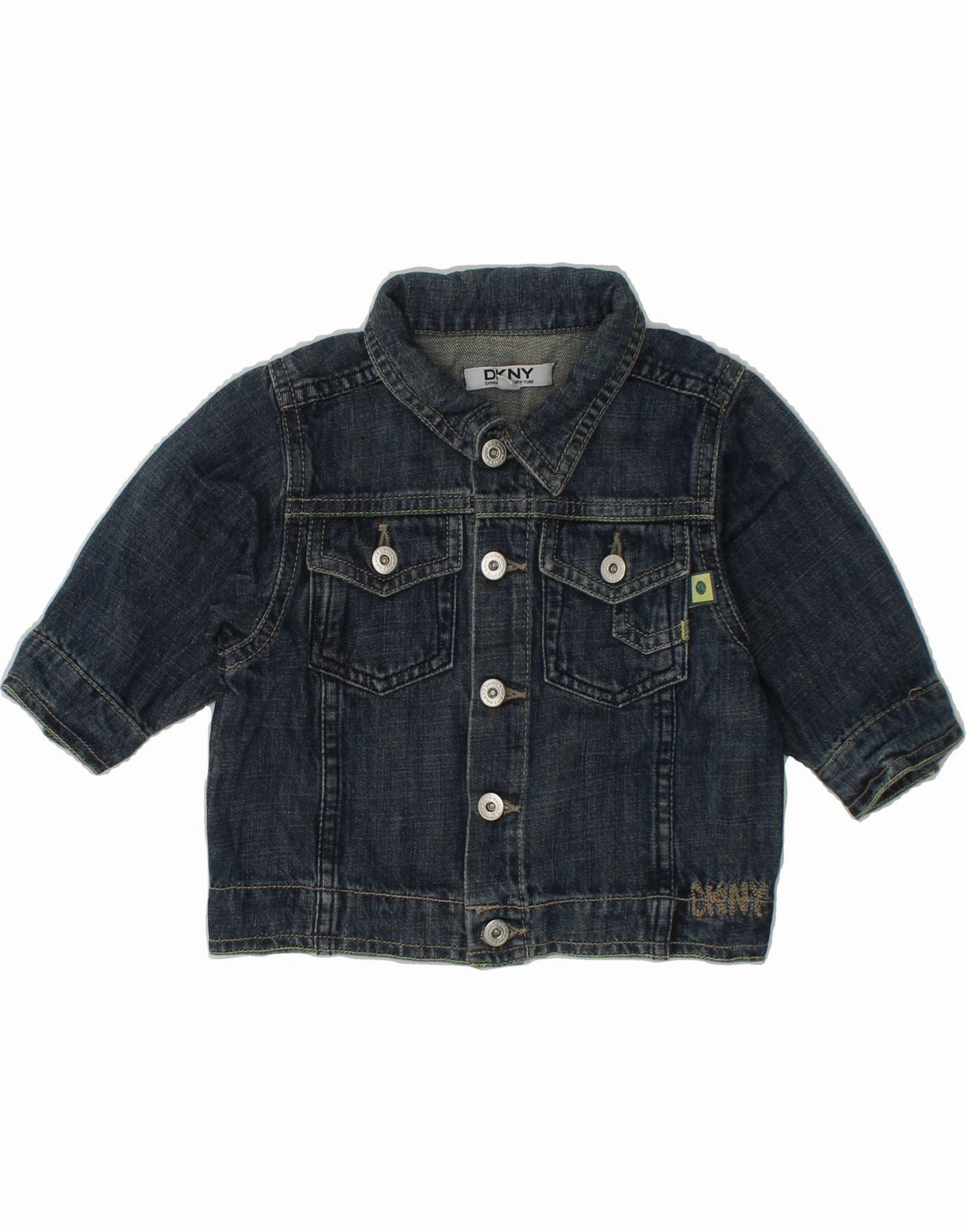 DKNY Baby Boys Denim Jacket 3-6 Months Blue Cotton snag resistant