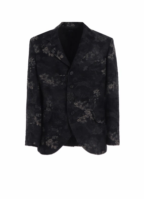 Abrasion Resistant Material FADED FLORAL JACQUARD JACKET