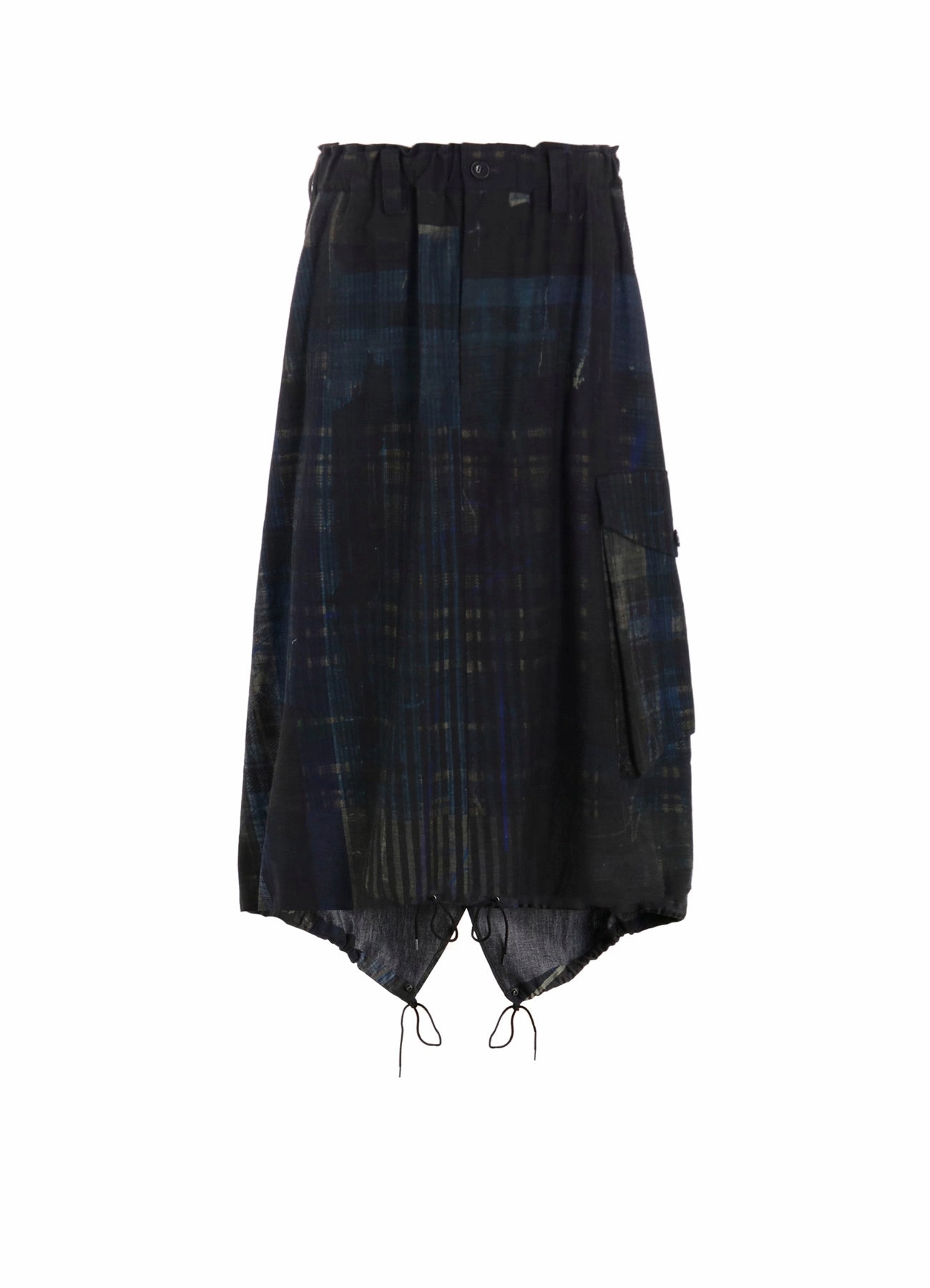 FADED PLAID 6OZ DENIM FISH TAIL SKIRT City Casual