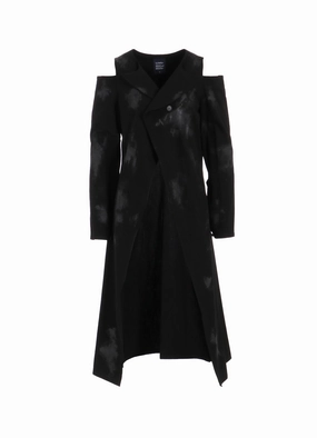 Classic Wardrobe Piece PAINTED DENIM OPEN SHOULDER DRESS