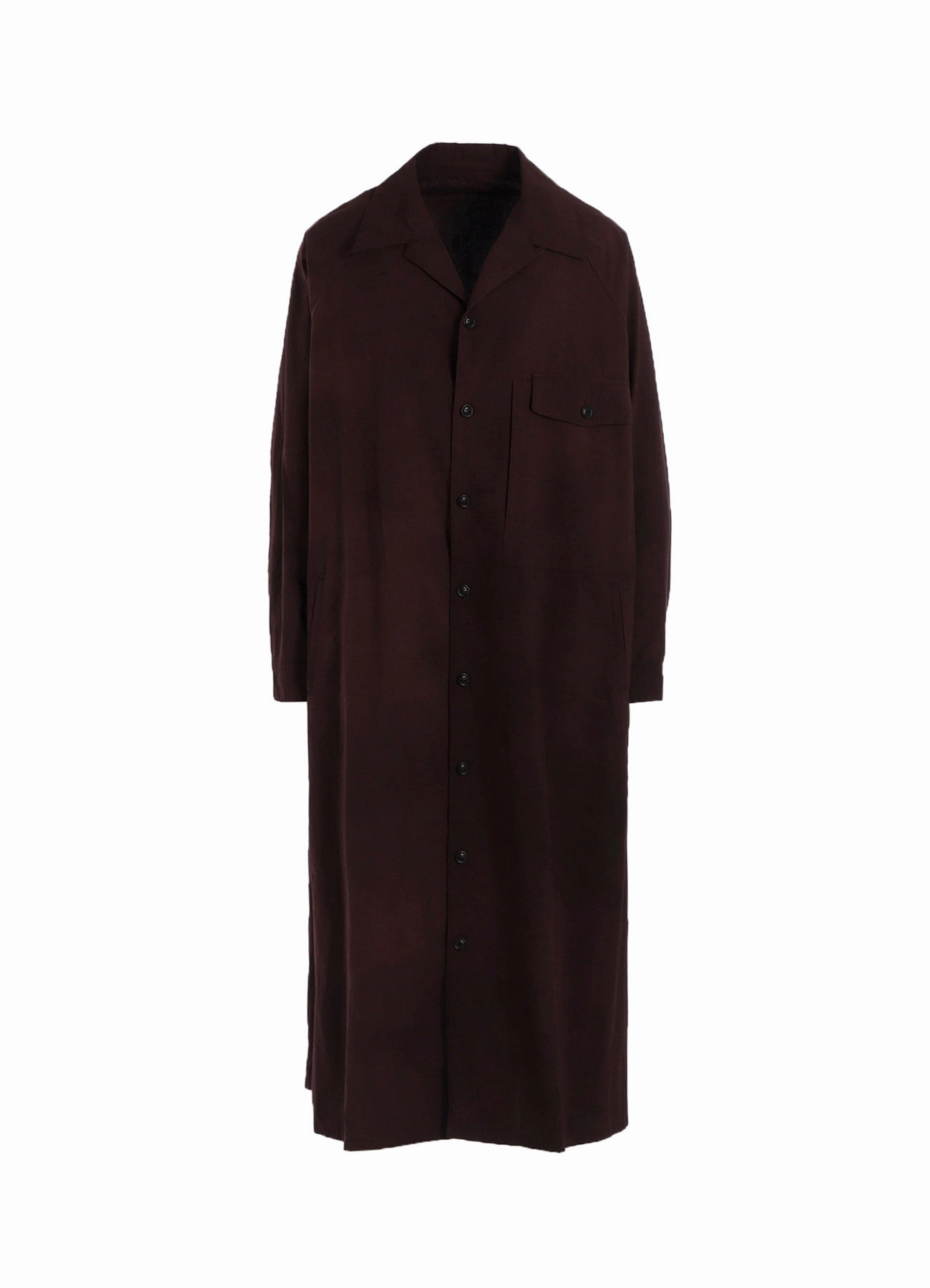 GARMENT-DYED OPEN COLLAR SHIRTS DRESS Urban Chic