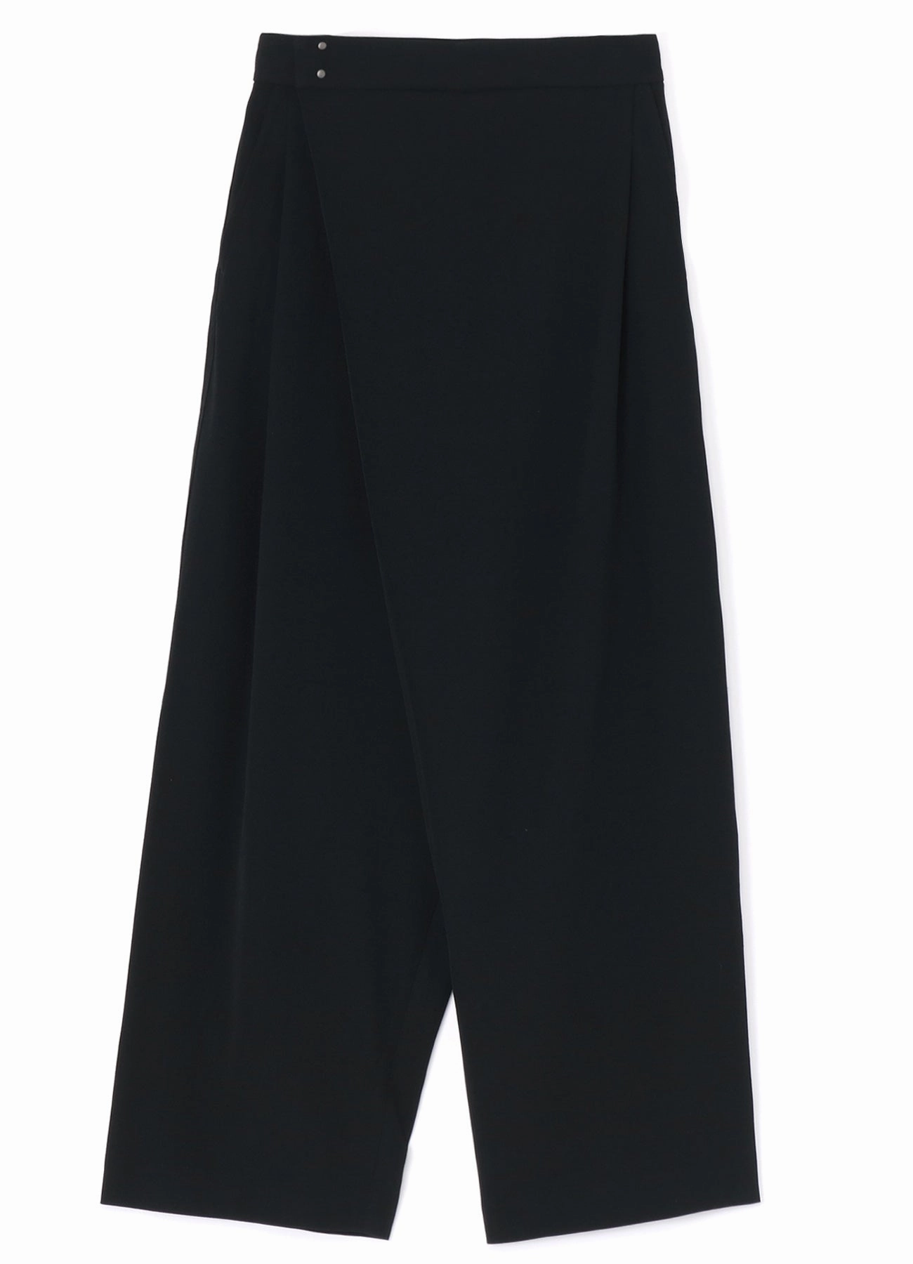 Stretch Fit All Purpose Fit WASHER WOOL GABARDINE TUCKED PANTS