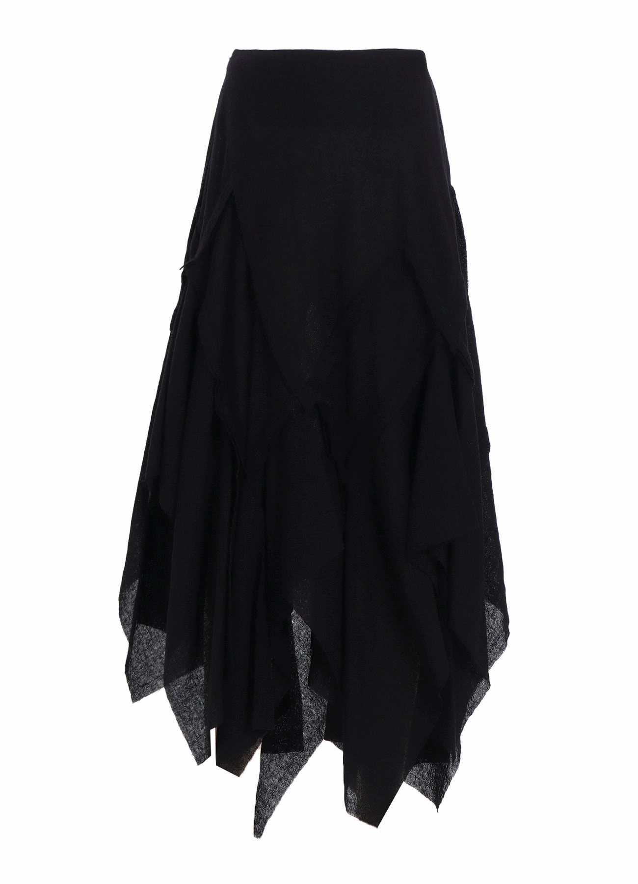 WOOL GAUZE FRILLED SKIRT Natural Layers Soft and Smooth