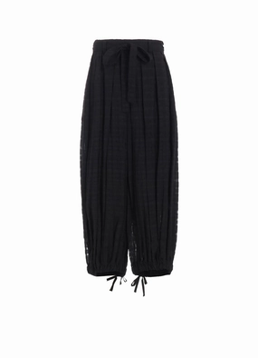 Sporty Layers Slim Shape PLAID TUCKED PANTS