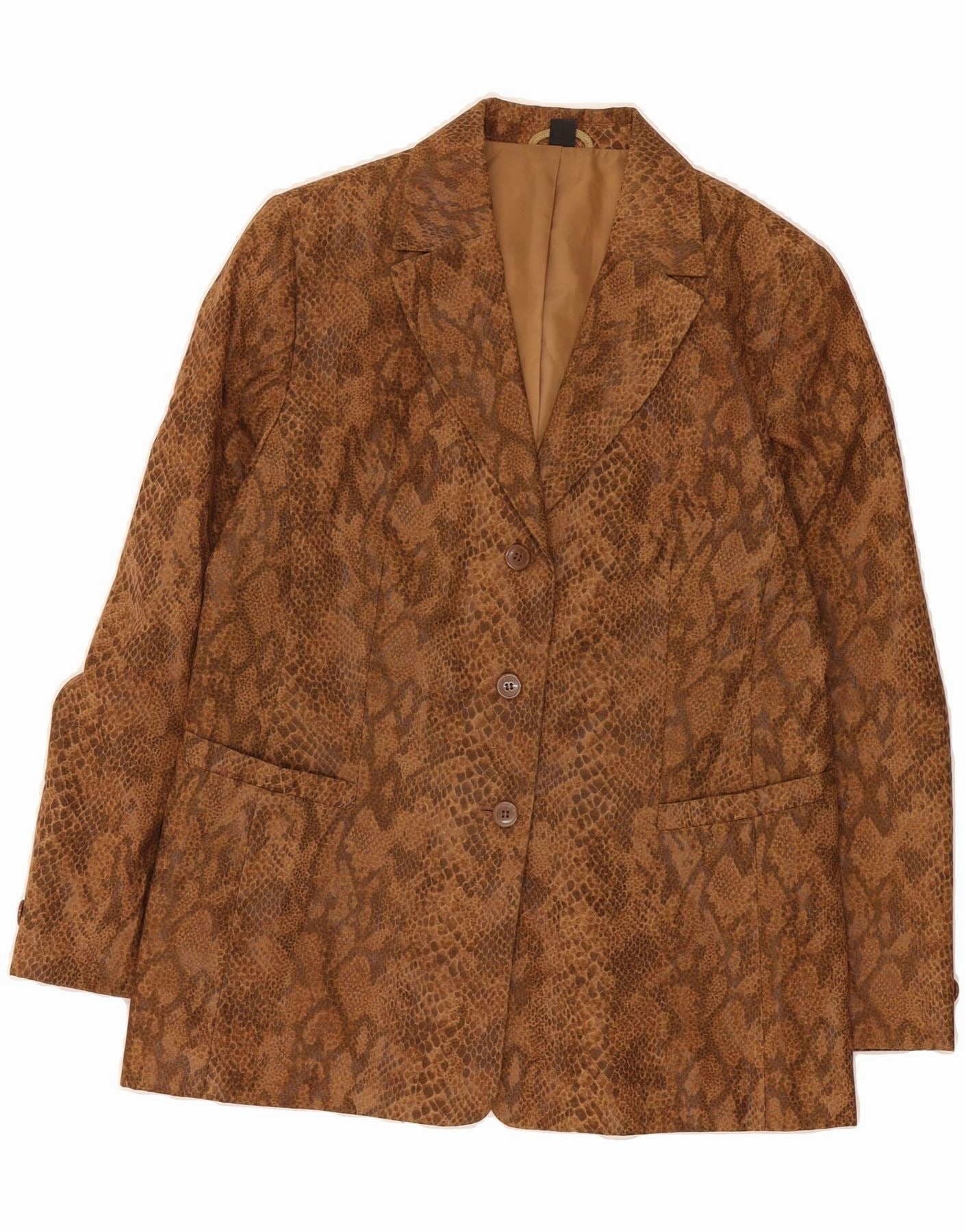Sleek and Elegant Versatile Comfort BELLE SURPRISE Womens Blazer Jacket UK 14 Medium Brown Animal Print