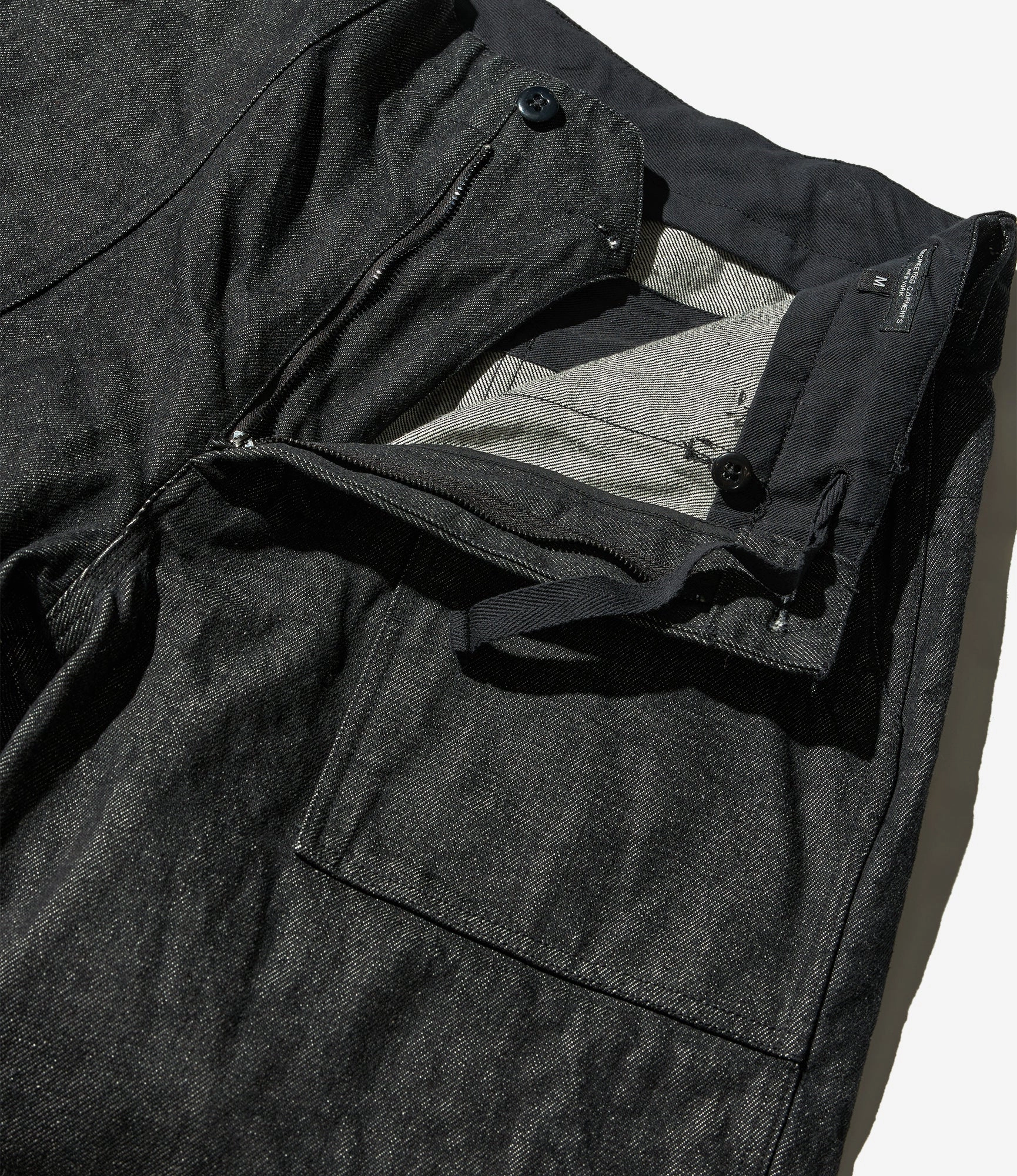 Flexible Use Fatigue Pant ?C Black 14oz Cone Denim