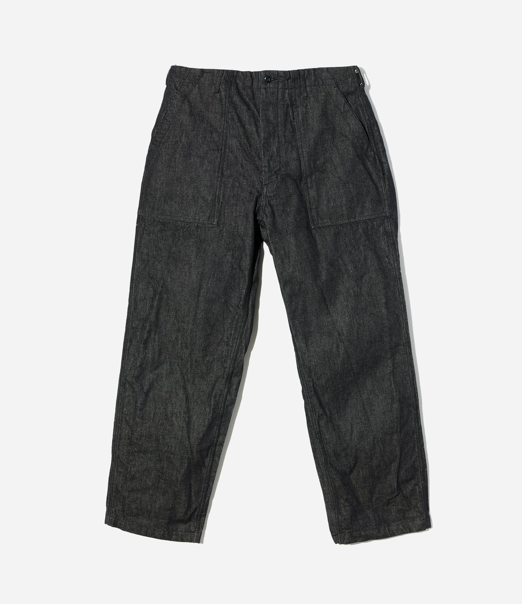 Fatigue Pant ?C Black 14oz Cone Denim All Day Fit stain guard