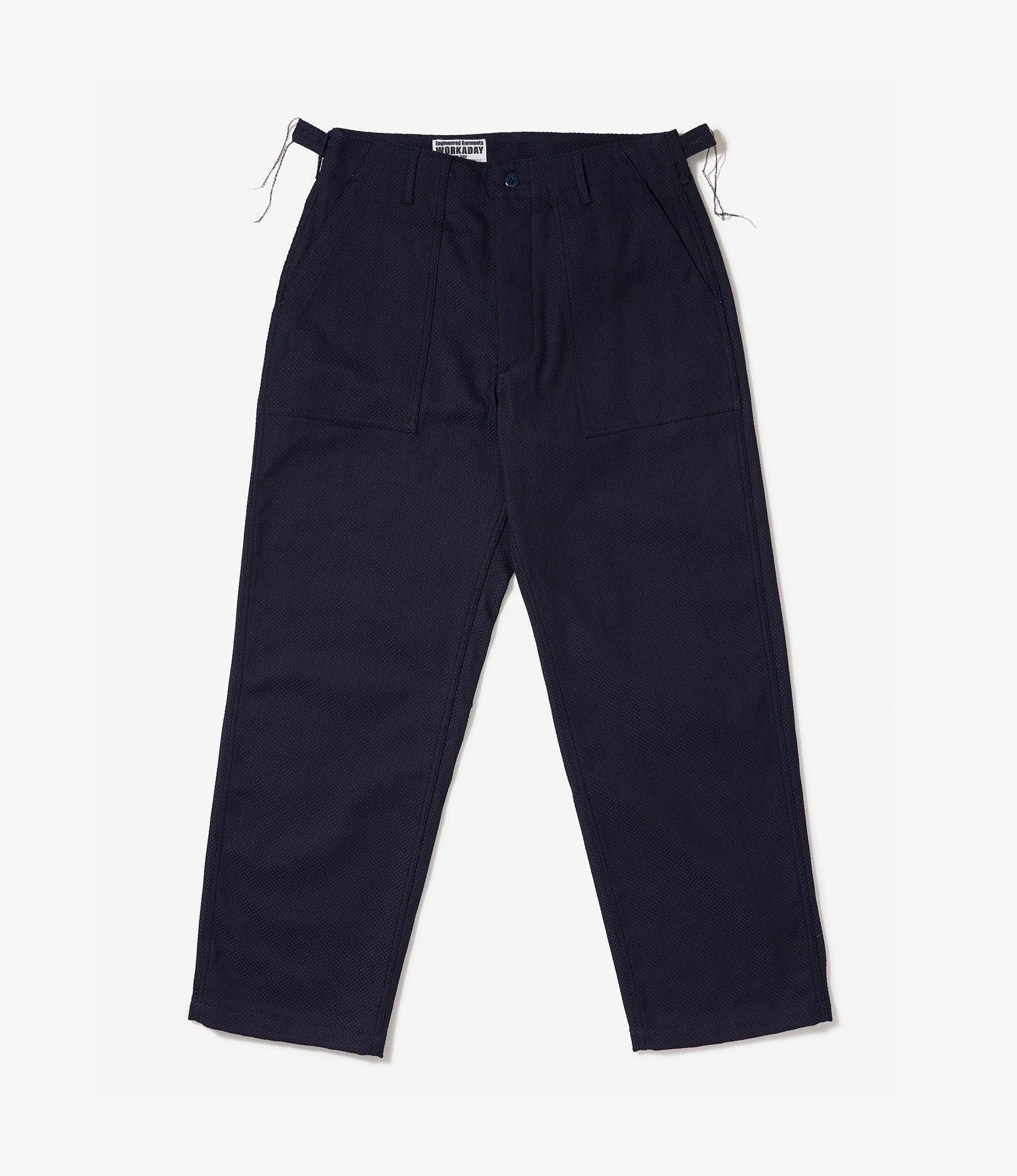 Fatigue Pant ?C Navy Heavy Basketweave Rayon drape