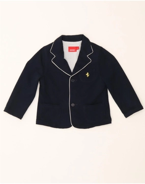 FERRARI Baby Boys 2 Button Blazer Jacket 18-24 Months Navy Blue Cotton Urban Mobility