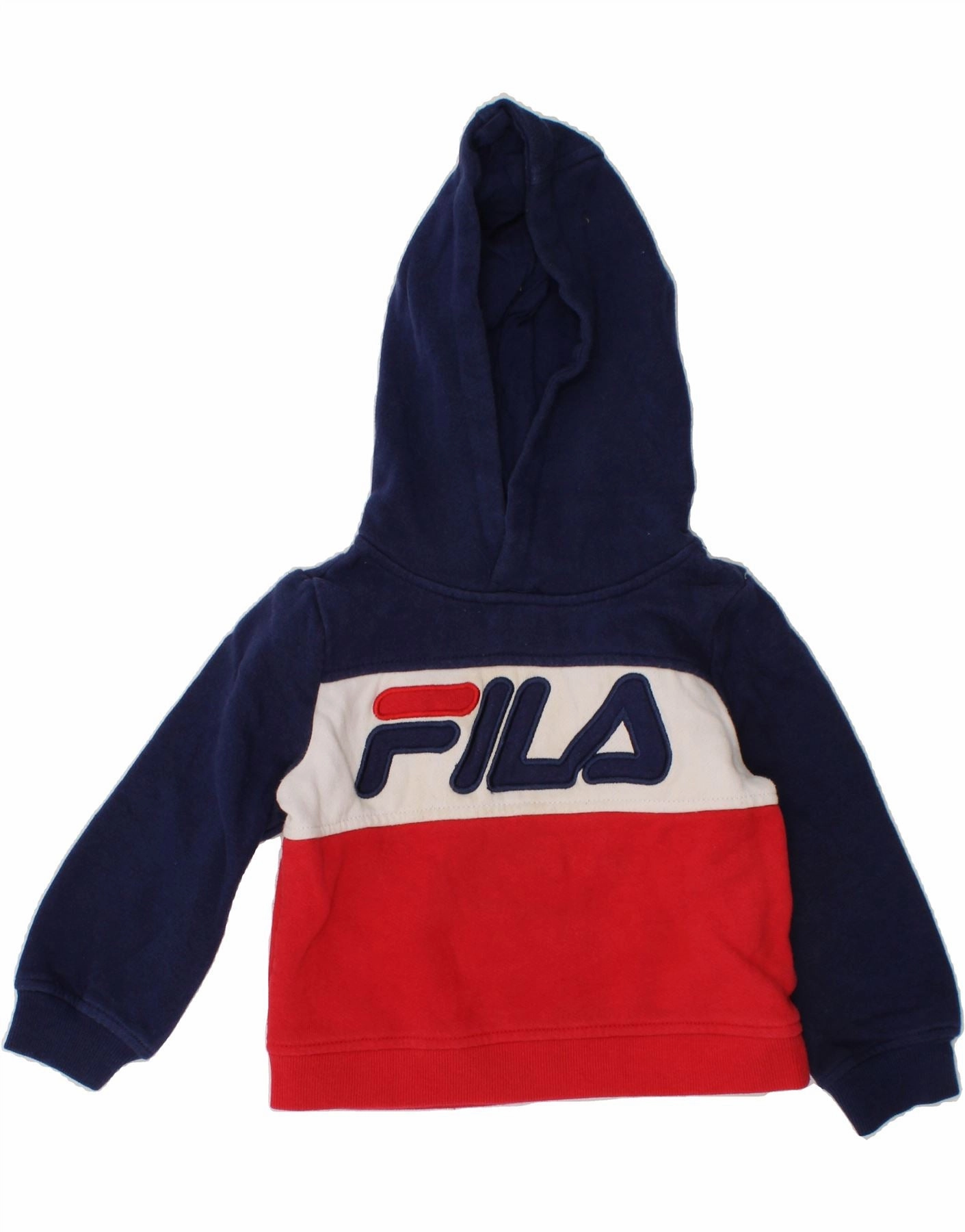 Cozy Mood FILA Baby Boys Graphic Hoodie Jumper 18-24 Months Multicoloured Striped